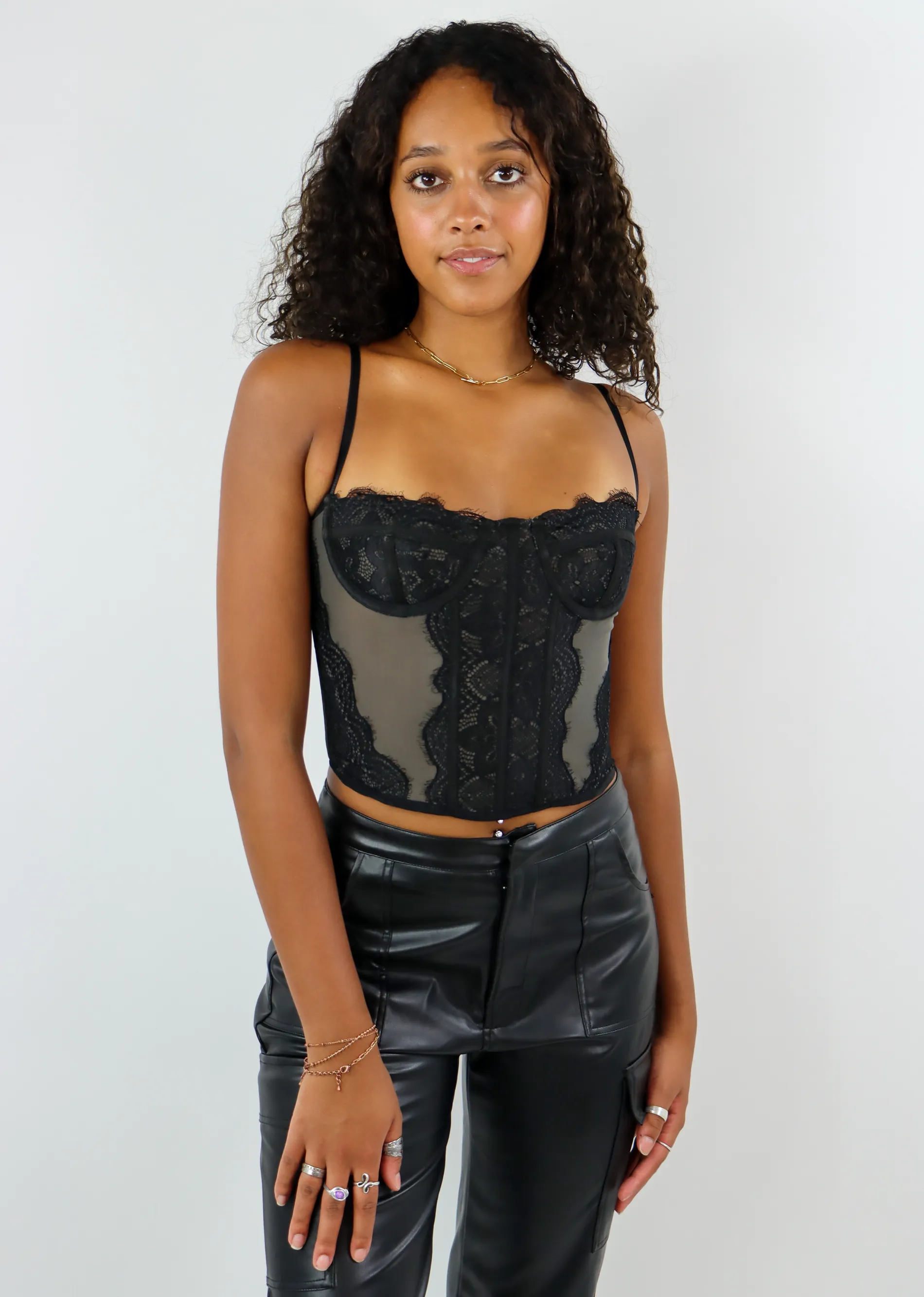 Confessions Corset Top ★ Grey sold by Rock N Rags