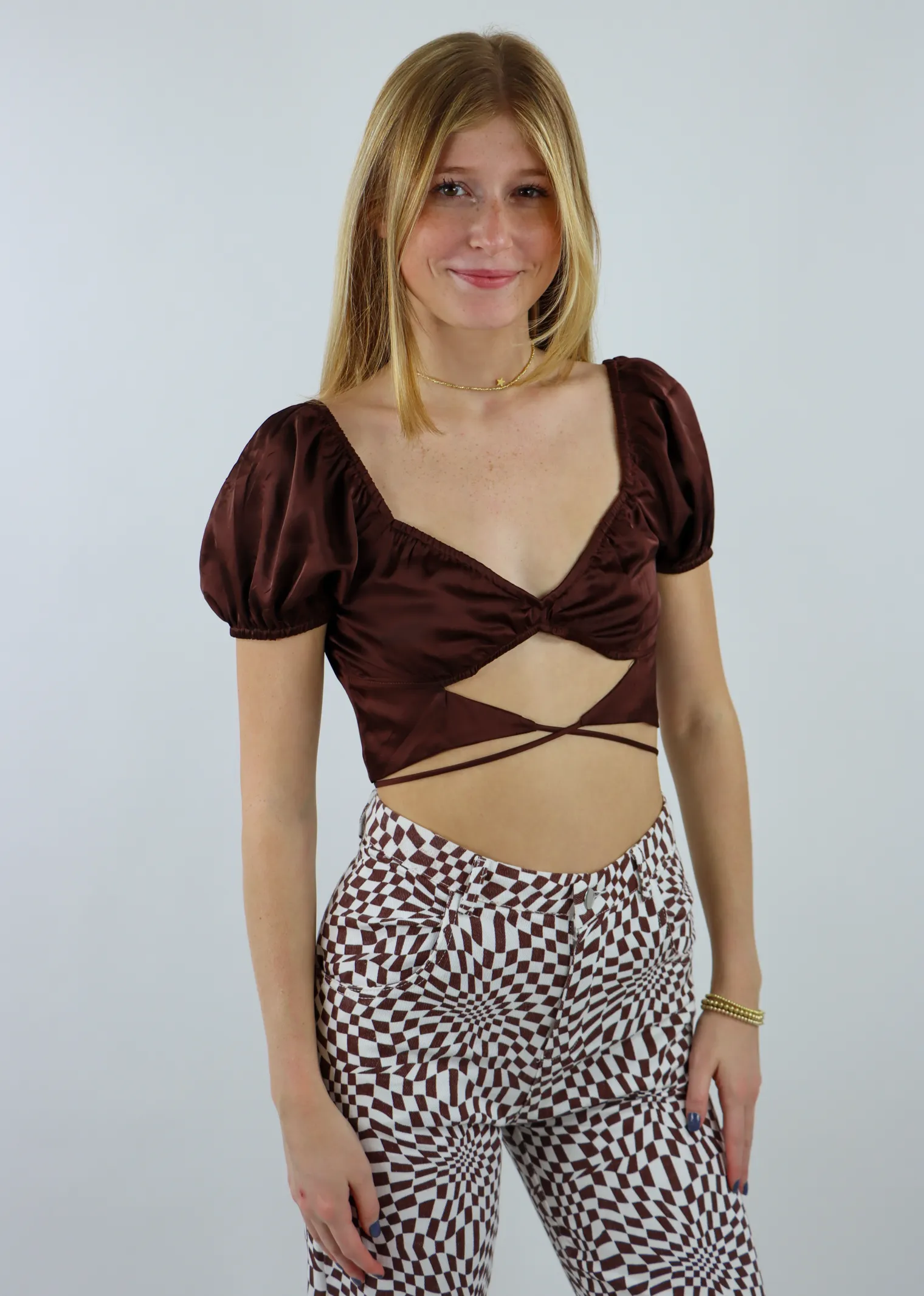 Deja Vu Top ★ Brown sold by Rock N Rags product image thumbnail 2