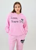 Boys Lie Yours Truly Thermal Racer Hoodie ★ Pink sold by Rock N Rags