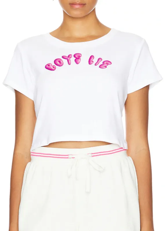 Boys Lie Sour Patch Crop Tee ★ White sold by Rock N Rags