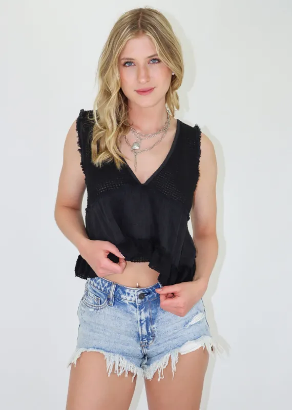 Small Worlds Tank ★ Black sold by Rock N Rags