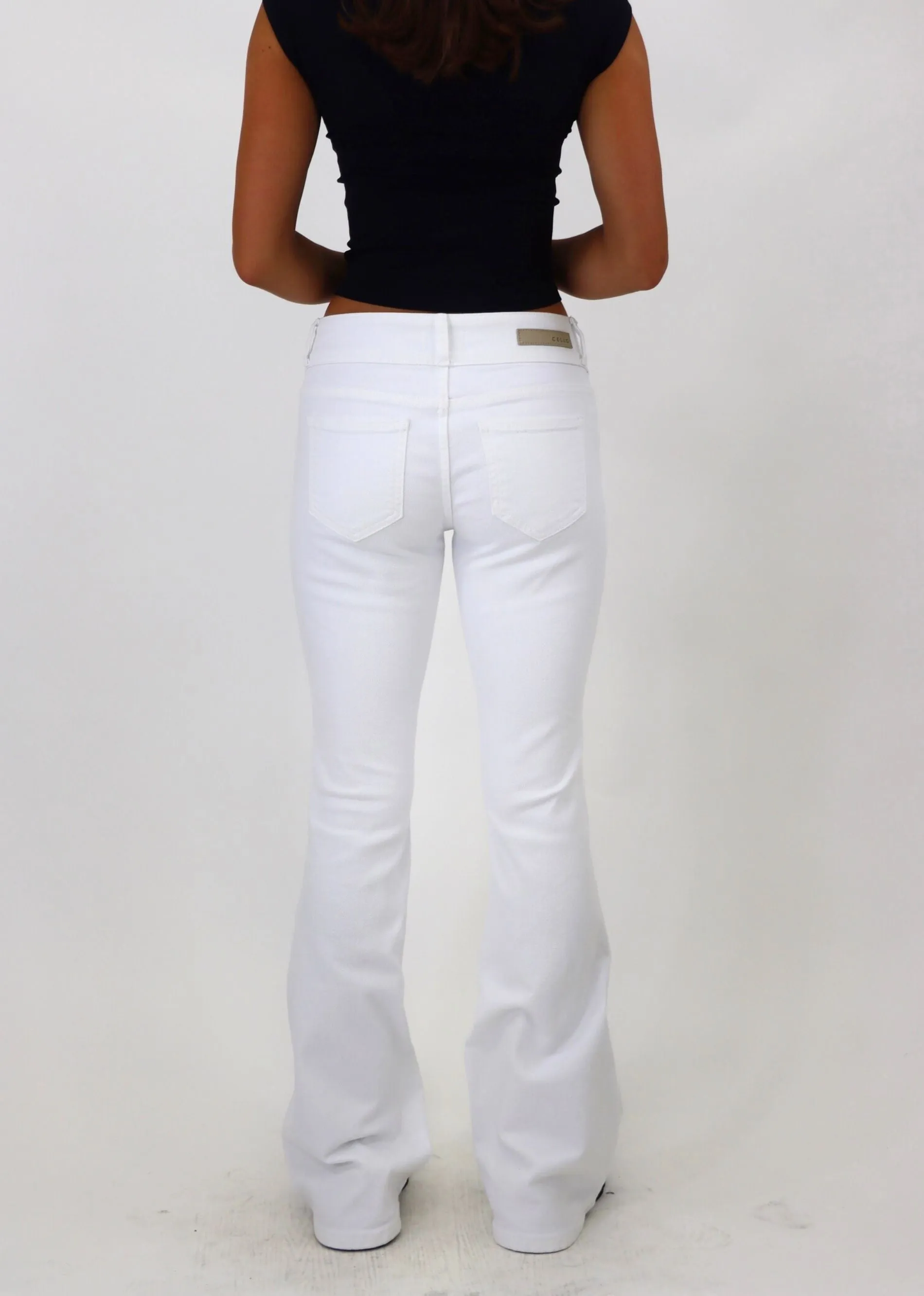 Just A Girl Flare Jeans ★ White sold by Rock N Rags product image thumbnail 5