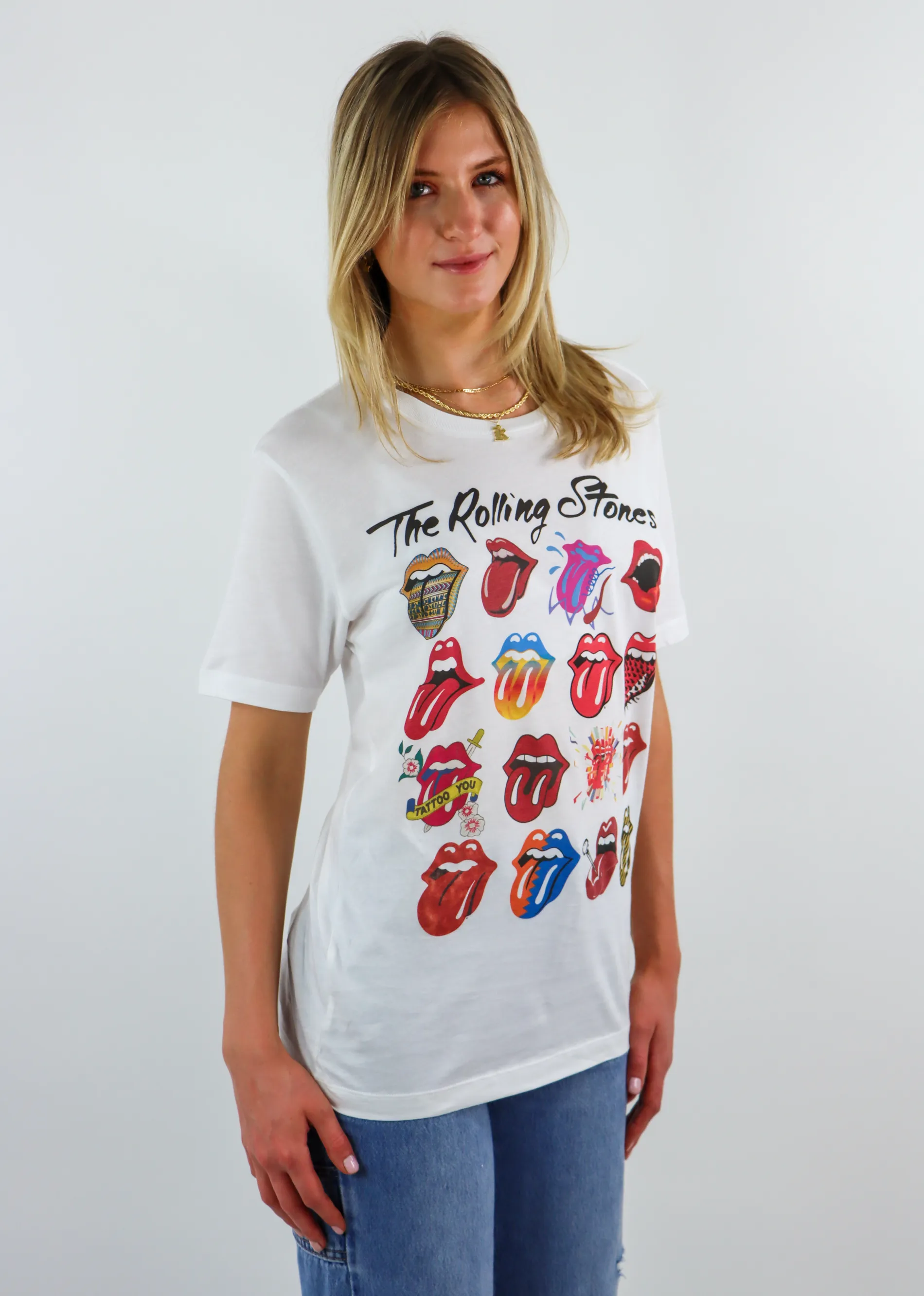 Rolling Stones Licks Over Time Graphic Tee ★ White sold by Rock N Rags product image thumbnail 4