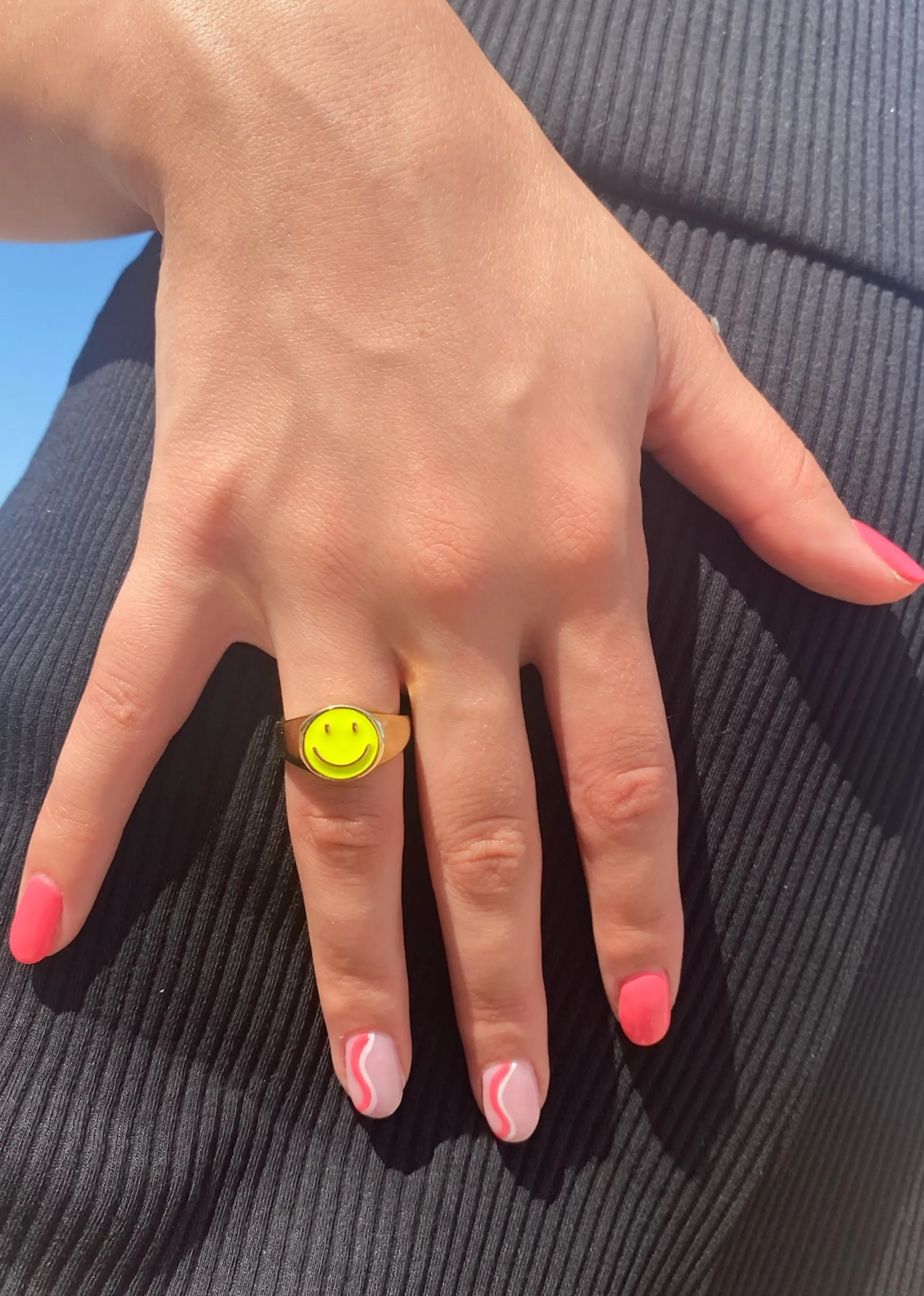 Be Happy Ring ★ Multi Color sold by Rock N Rags product image thumbnail 3