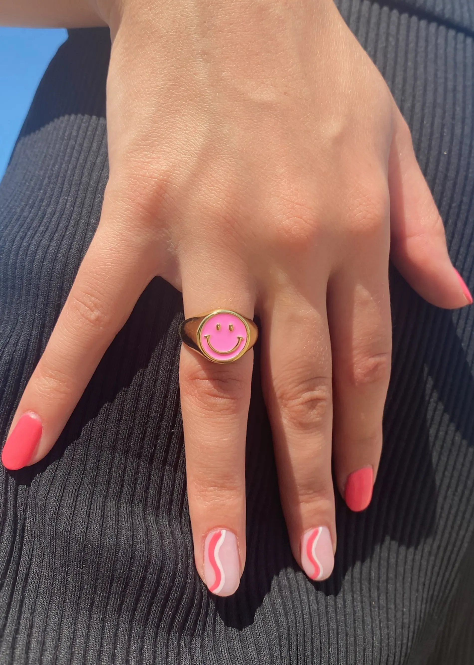 Be Happy Ring ★ Multi Color sold by Rock N Rags product image thumbnail 2