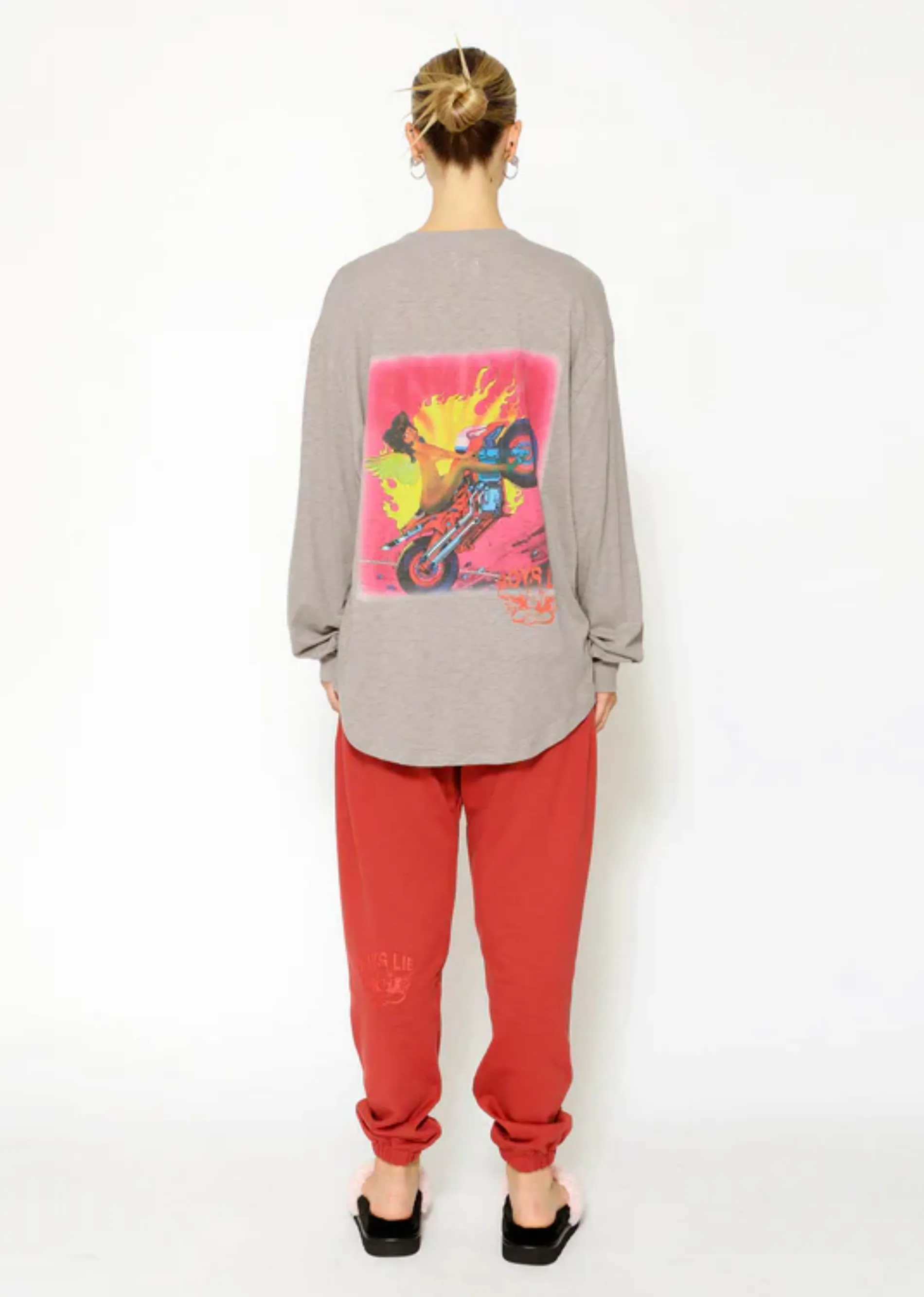 Boys Lie Break The Cycle Boyfriend Henley ★ Grey sold by Rock N Rags product image thumbnail 2