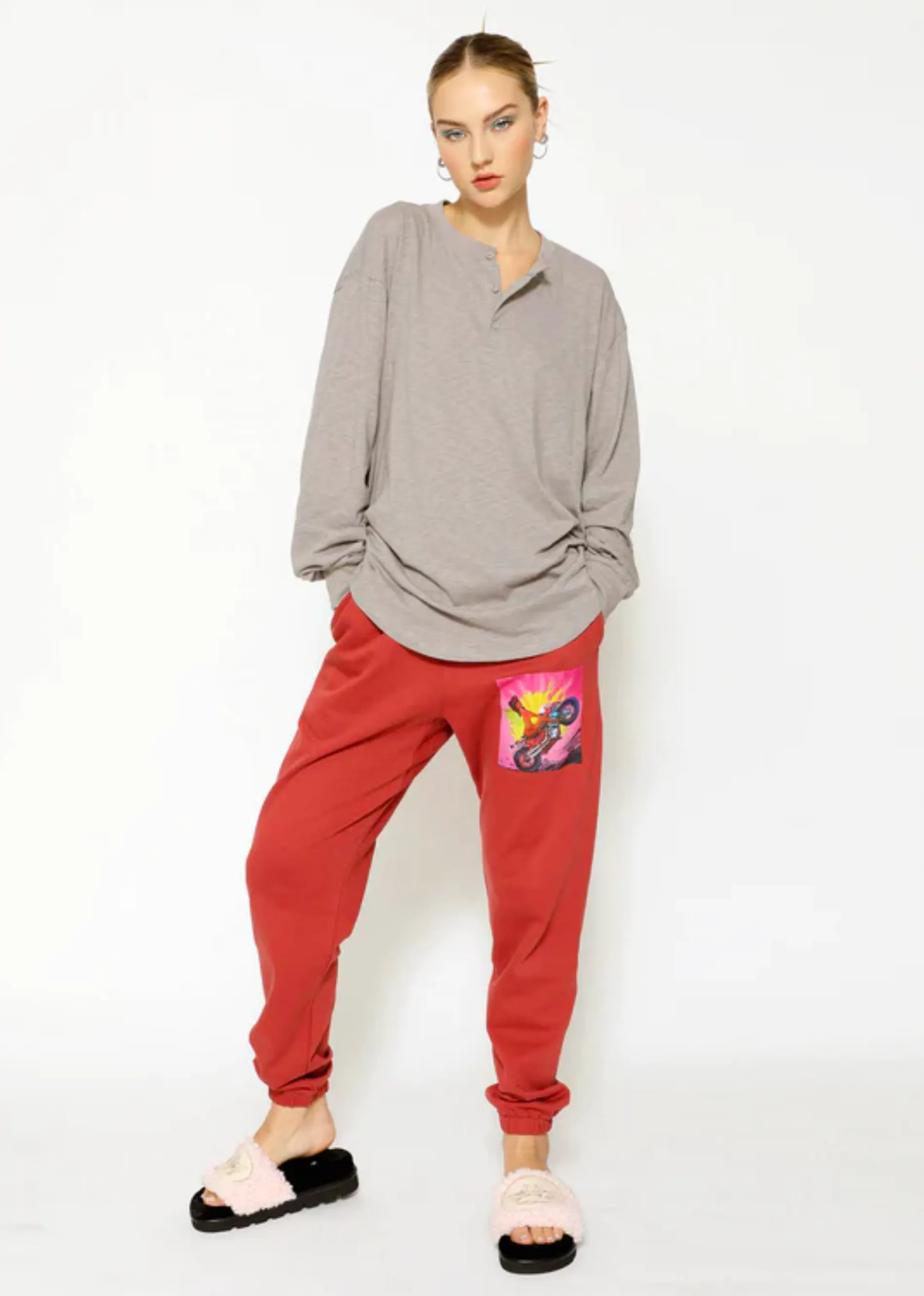 Boys Lie Break The Cycle Boyfriend Henley ★ Grey sold by Rock N Rags product image thumbnail 4