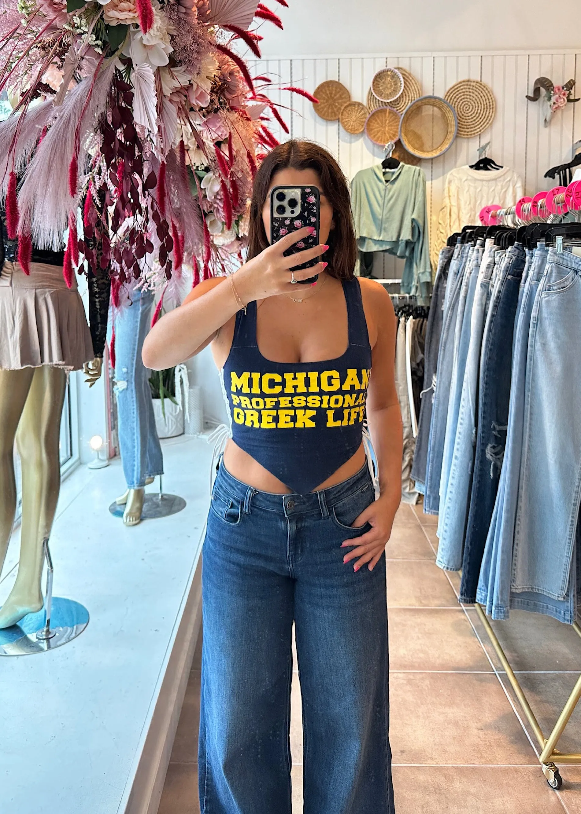 Iamkoko.la Reworked Michigan Tank ★ Navy sold by Rock N Rags product image thumbnail 3