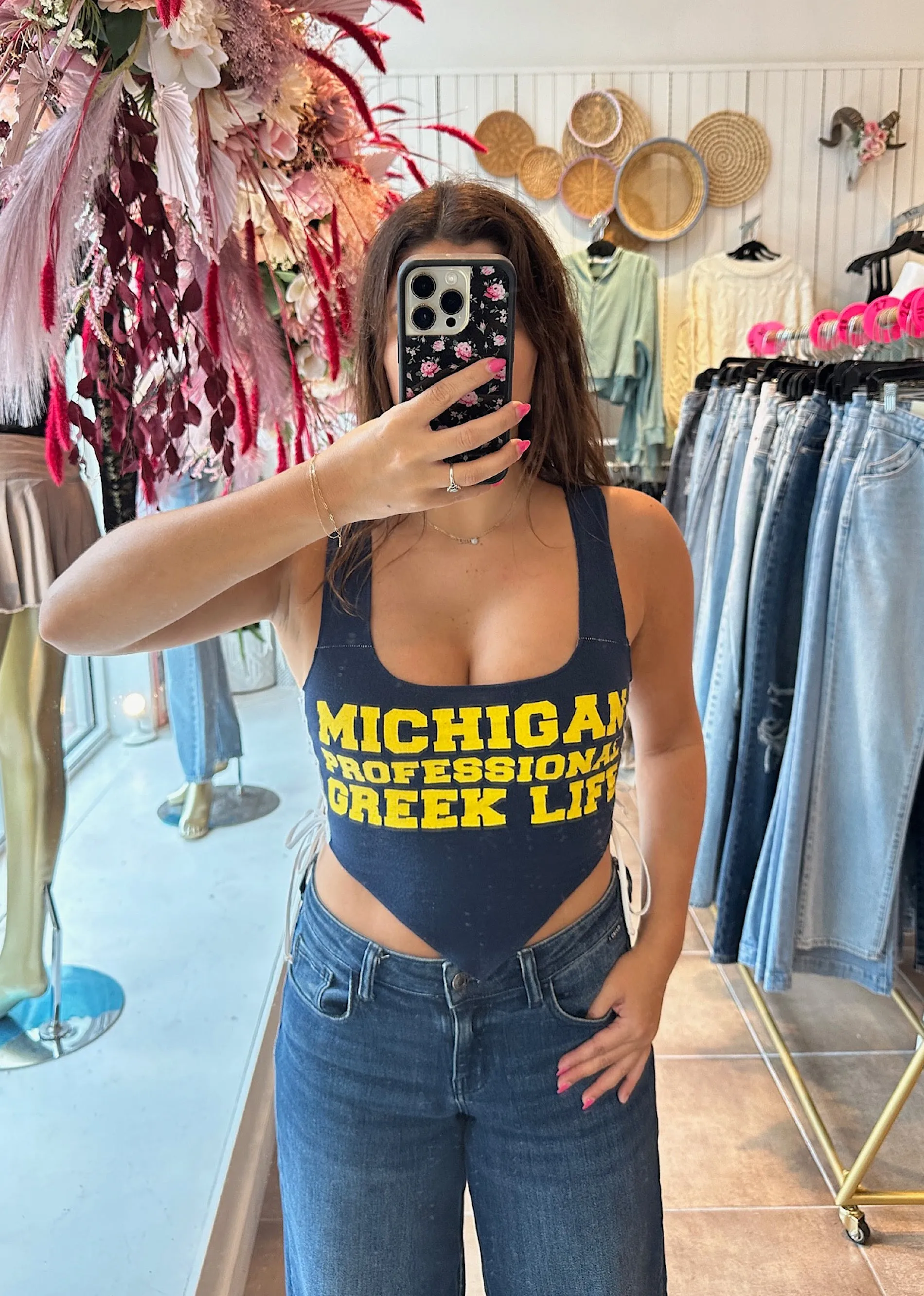 Iamkoko.la Reworked Michigan Tank ★ Navy sold by Rock N Rags product image thumbnail 2
