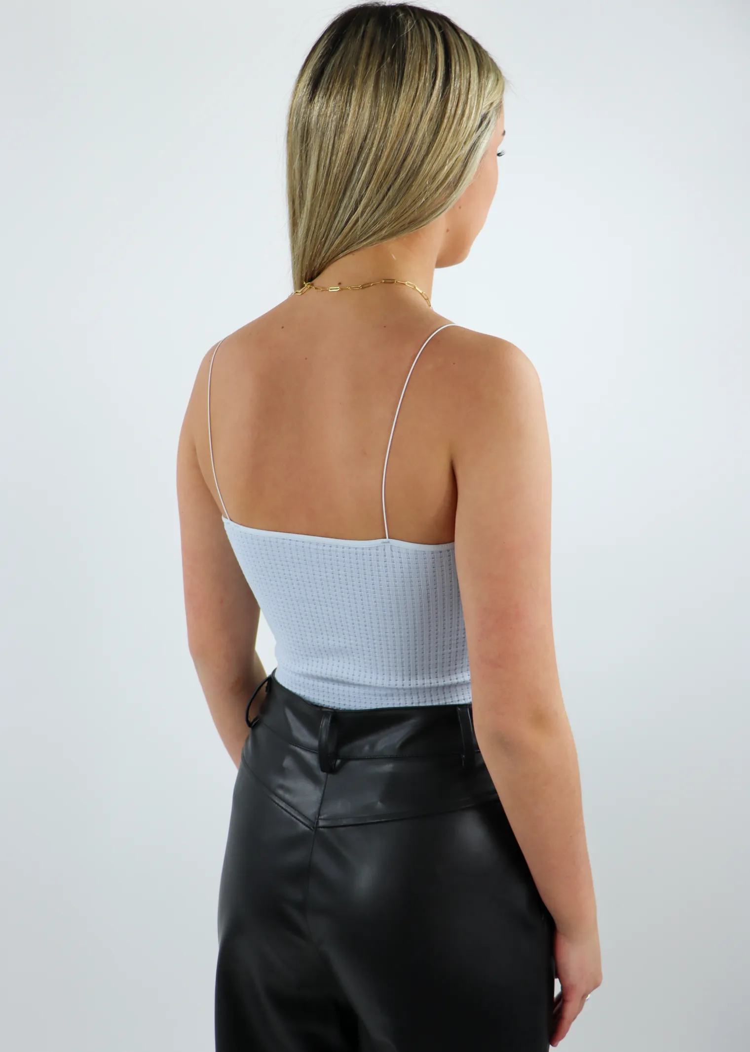 Dreamer Waffle Tank ★ Heather Blue sold by Rock N Rags product image thumbnail 3