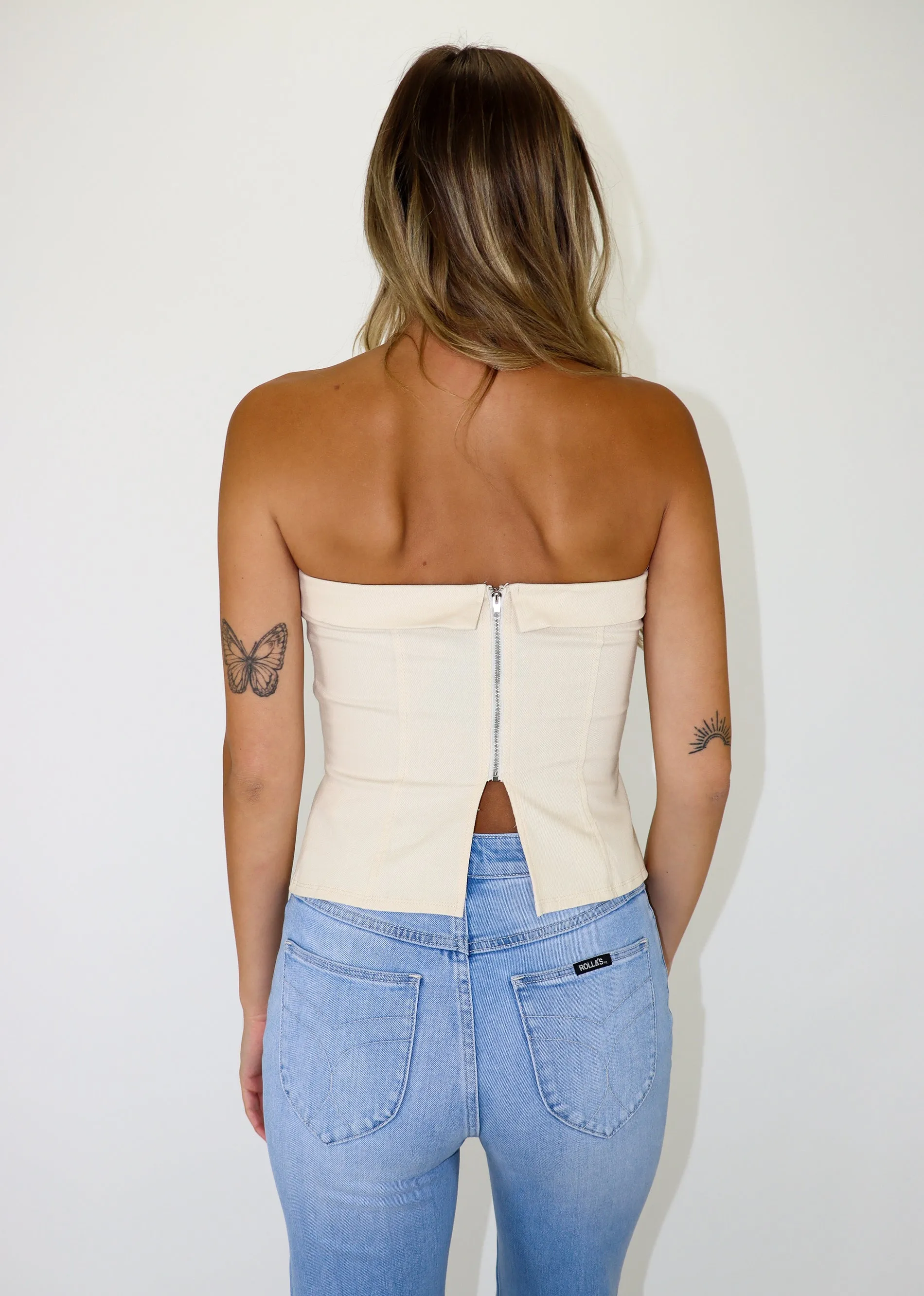 Close To Me Tube Top ★ Cream sold by Rock N Rags product image thumbnail 3