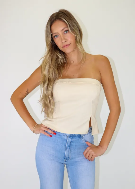 Close To Me Tube Top ★ Cream sold by Rock N Rags