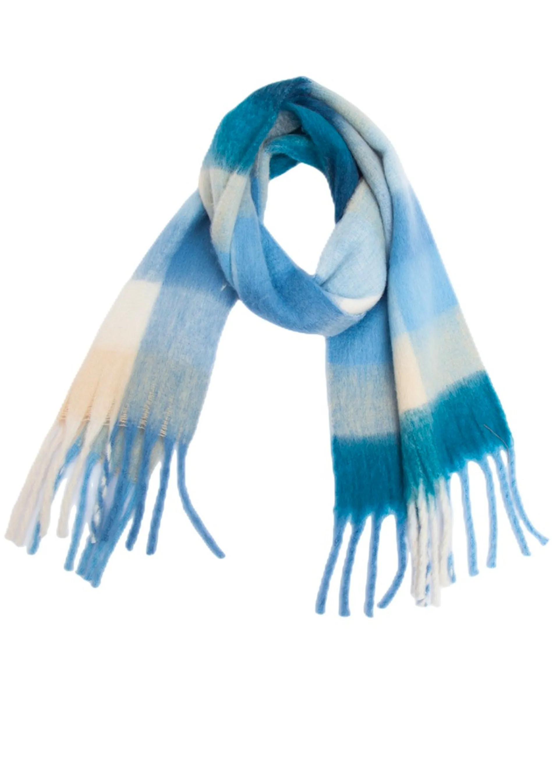 It Girl Scarf ★ Teal Plaid sold by Rock N Rags