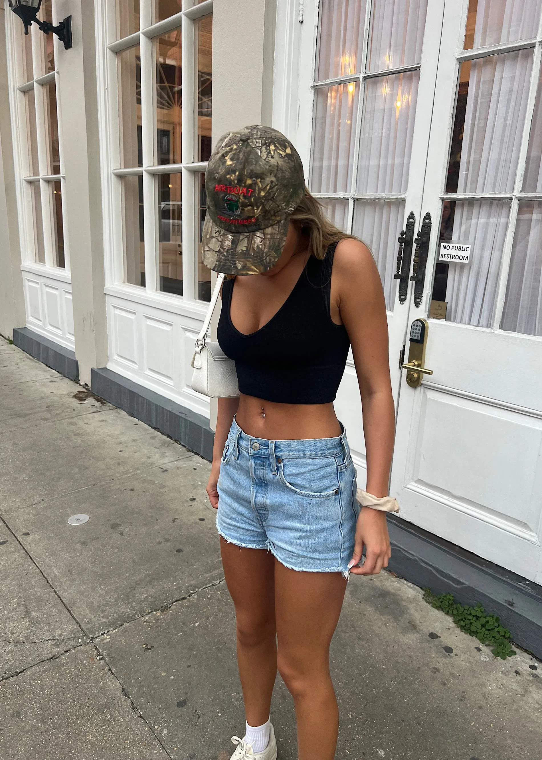 Take The Plunge V-Neck Crop Top ★ Black sold by Rock N Rags