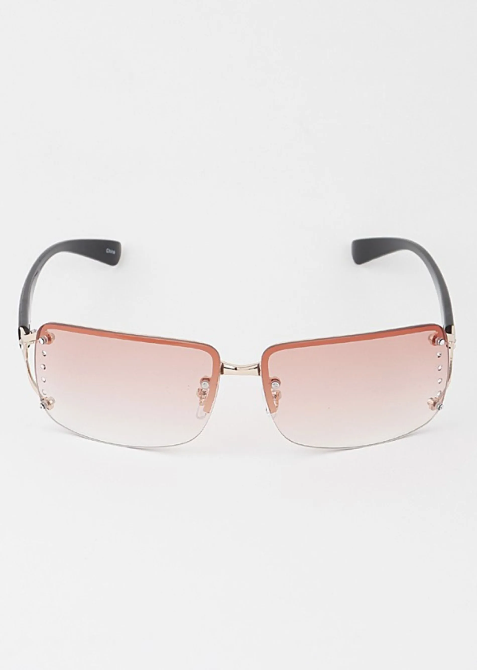Diamond Bolted Rimless Sunglasses ★ Multi sold by Rock N Rags product image thumbnail 2