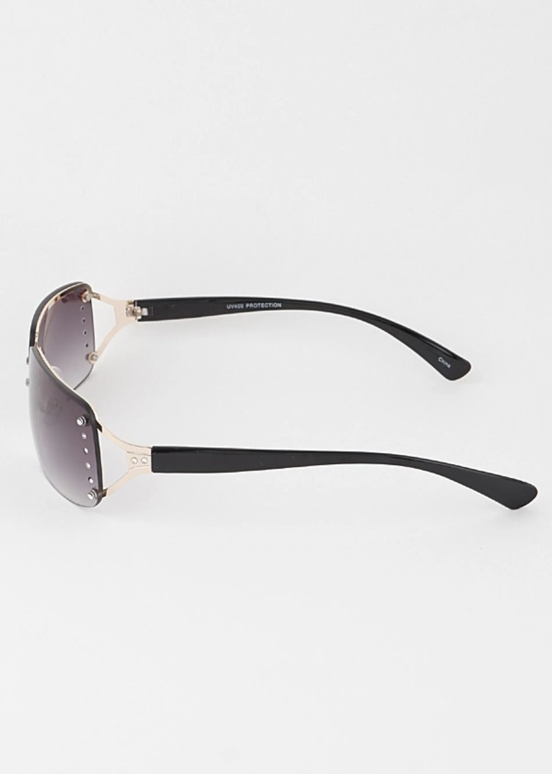 Diamond Bolted Rimless Sunglasses ★ Multi sold by Rock N Rags product image thumbnail 5