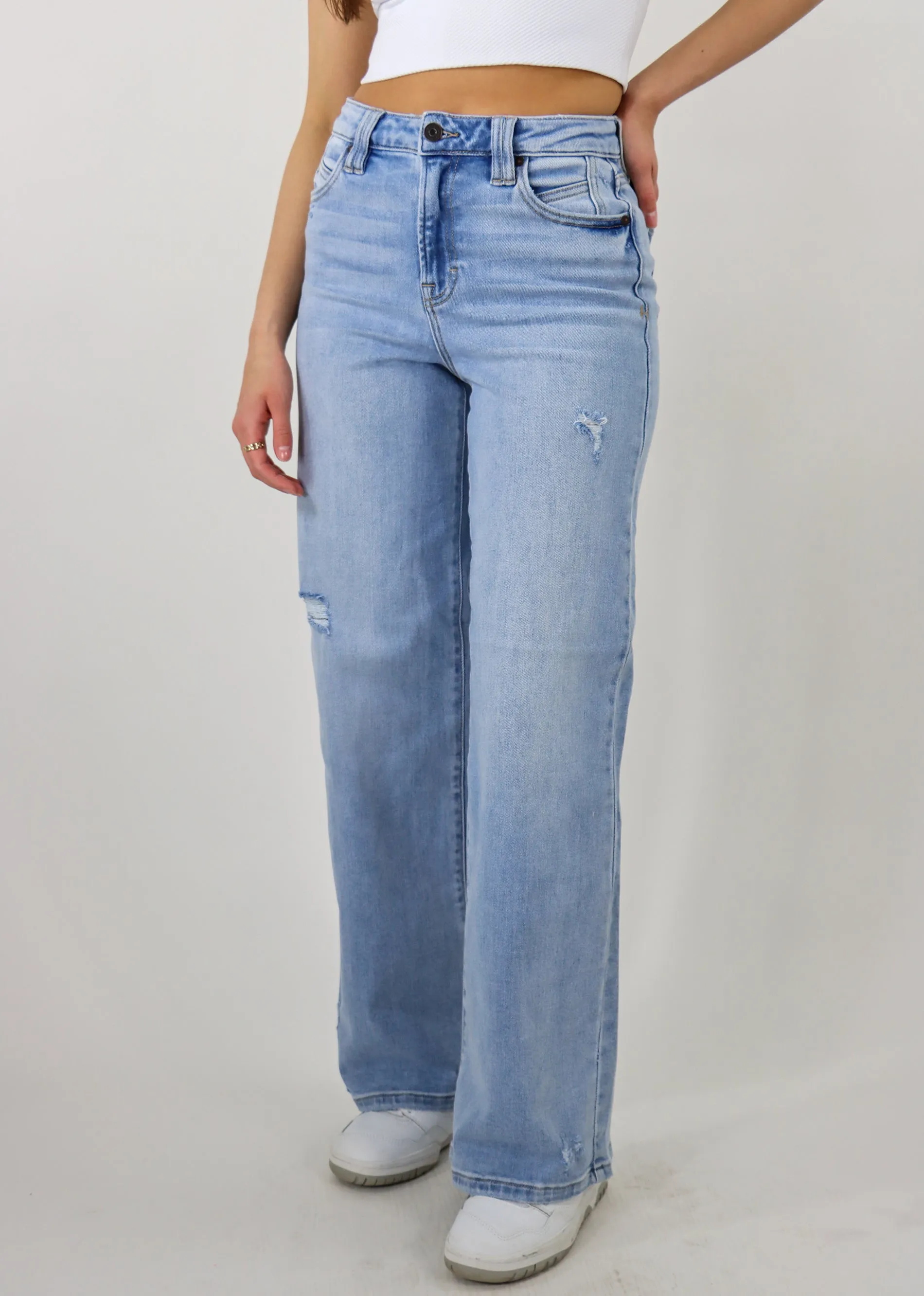 No Man Wide Leg Jeans ★ Light Wash sold by Rock N Rags product image thumbnail 4