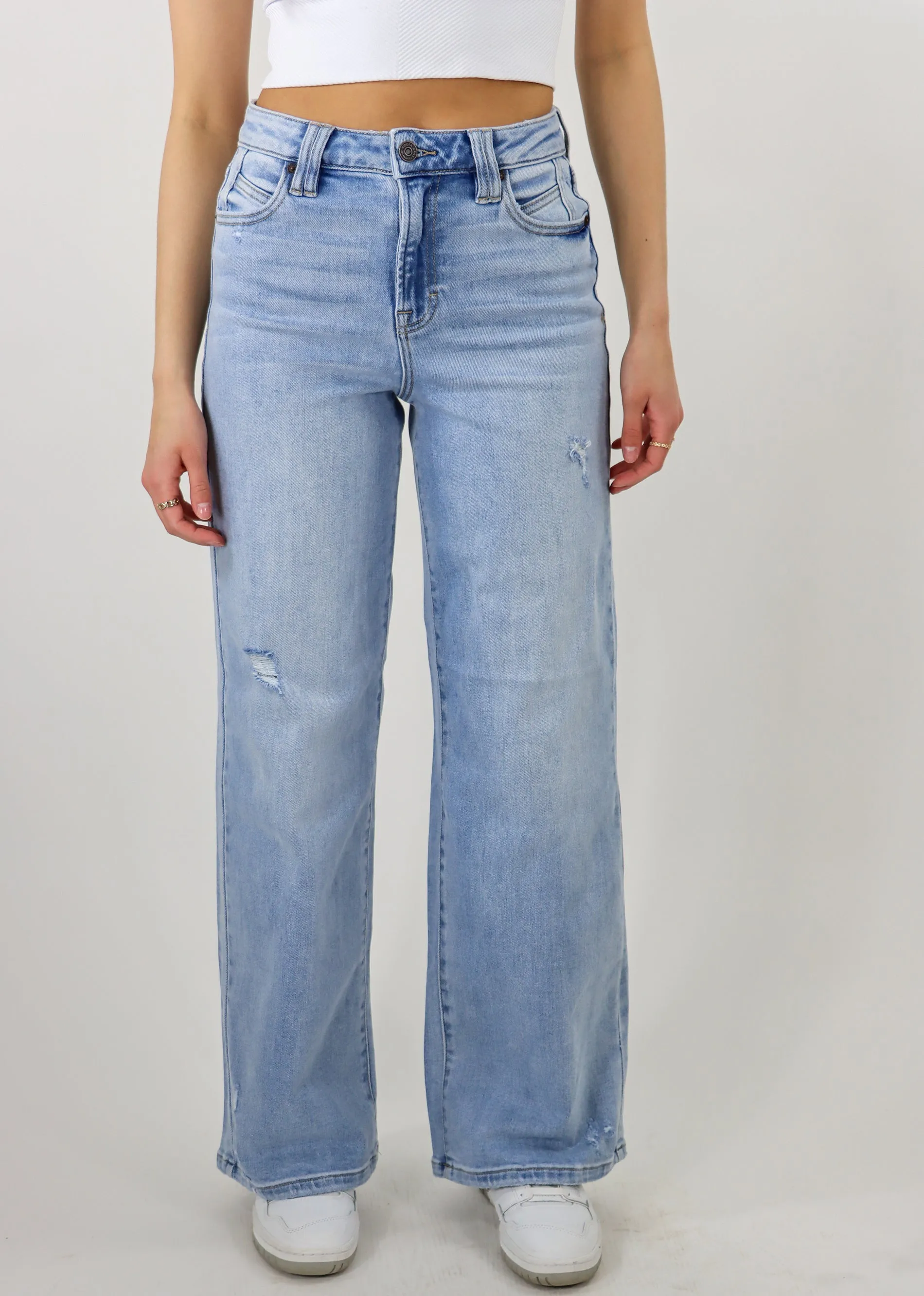 No Man Wide Leg Jeans ★ Light Wash sold by Rock N Rags