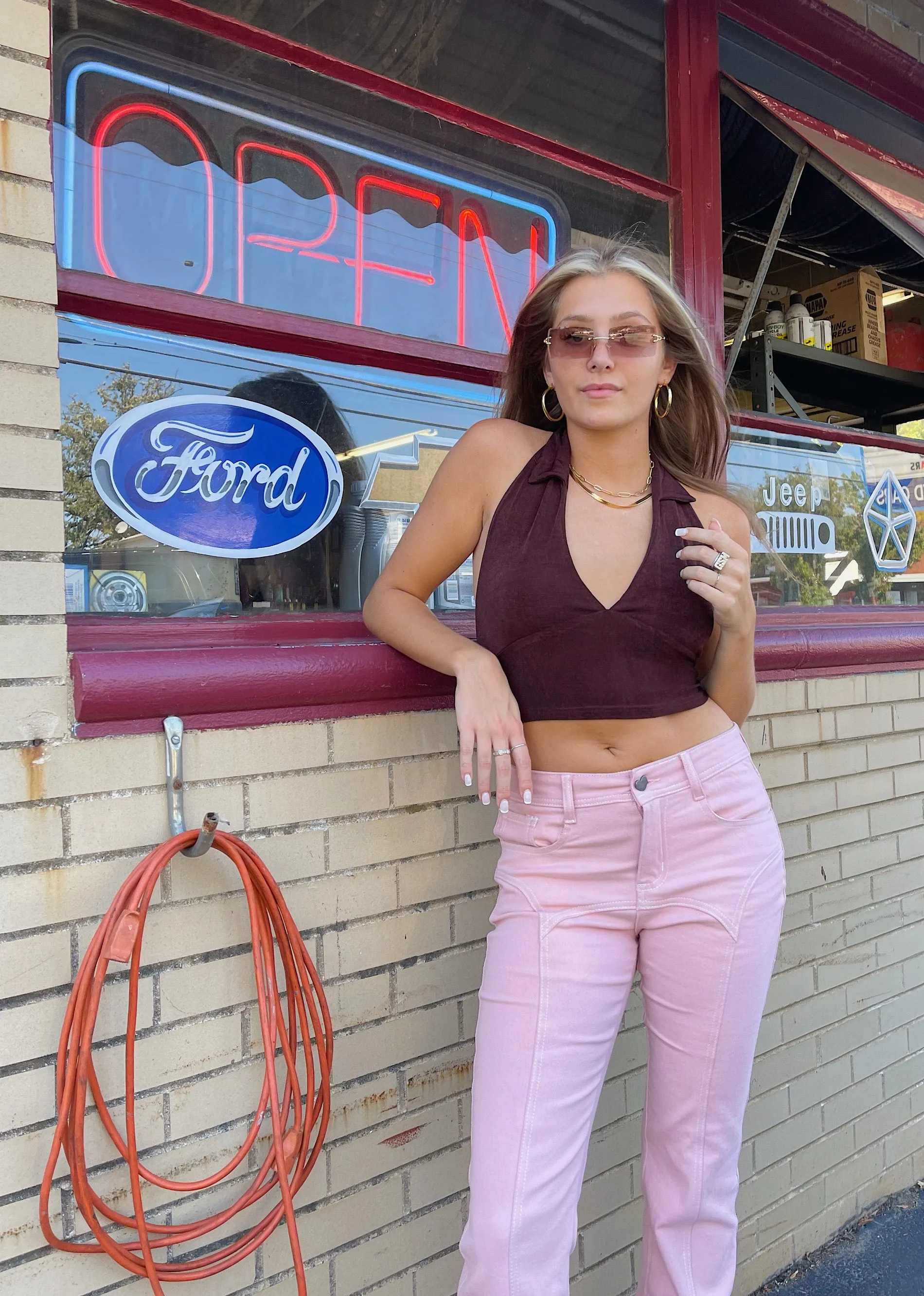 Lasting Lovers Collar Halter Top ★ Brown sold by Rock N Rags product image thumbnail 5