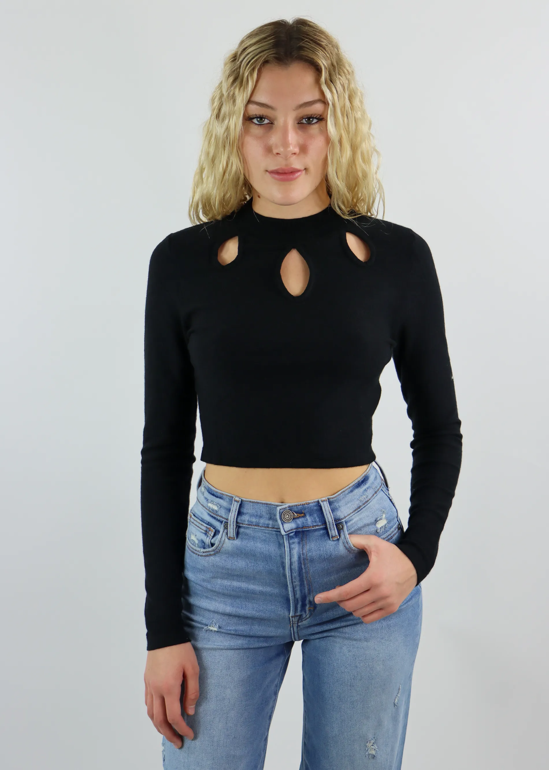 Lose It All Long Sleeve Top ★ Black sold by Rock N Rags