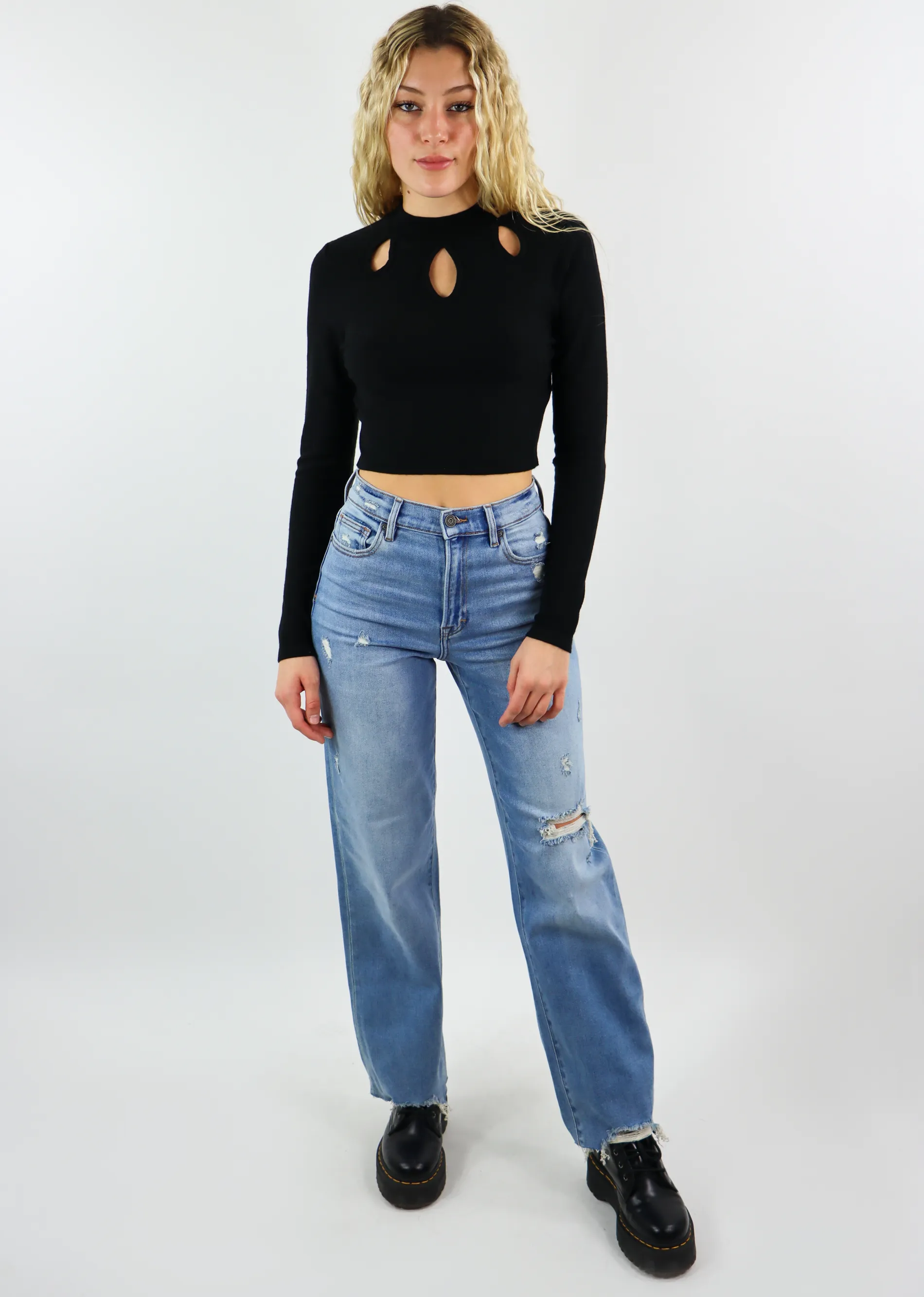 Lose It All Long Sleeve Top ★ Black sold by Rock N Rags product image thumbnail 4