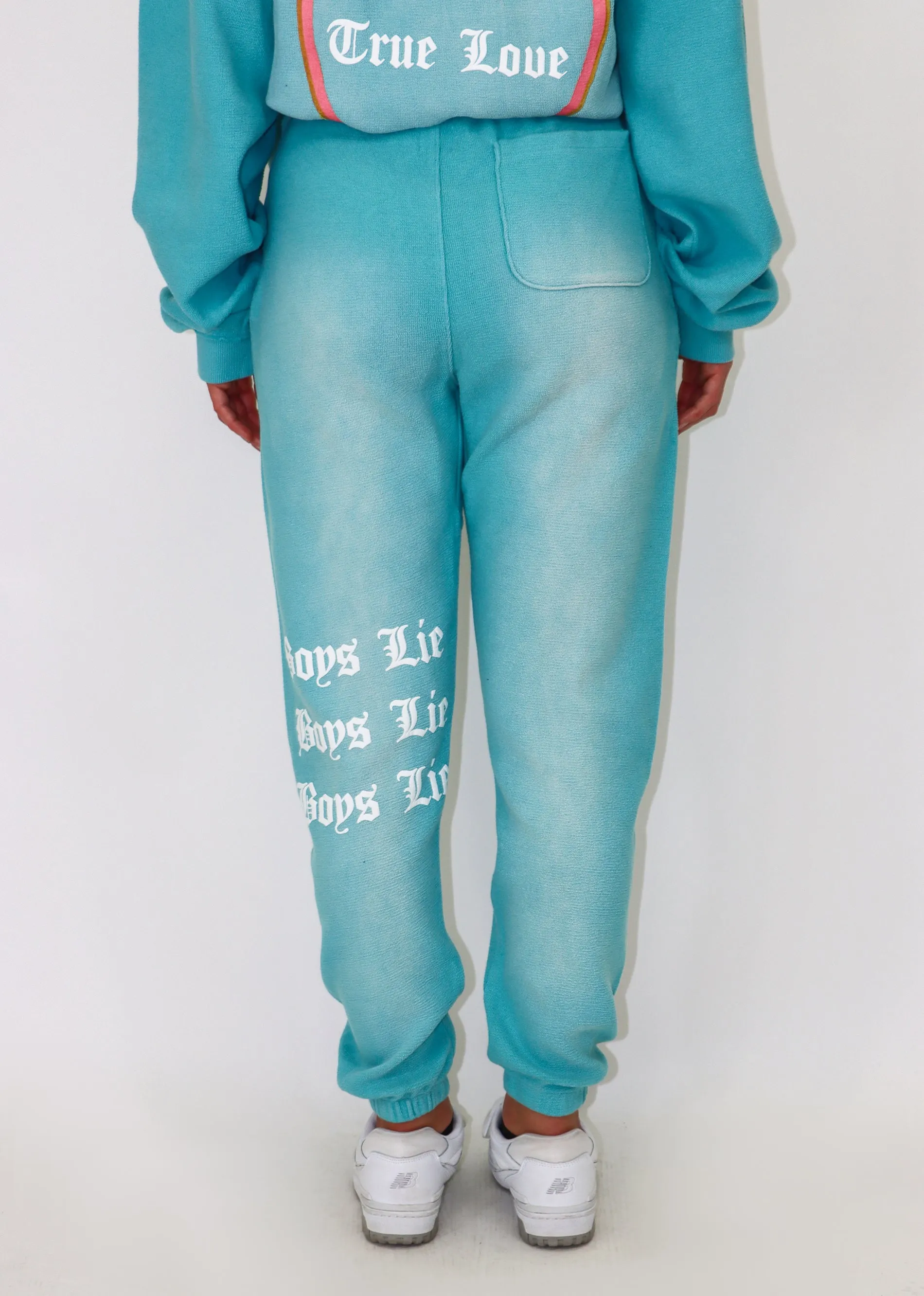 Boys Lie Head Over Heals Sweatpants ★ Teal sold by Rock N Rags product image thumbnail 5