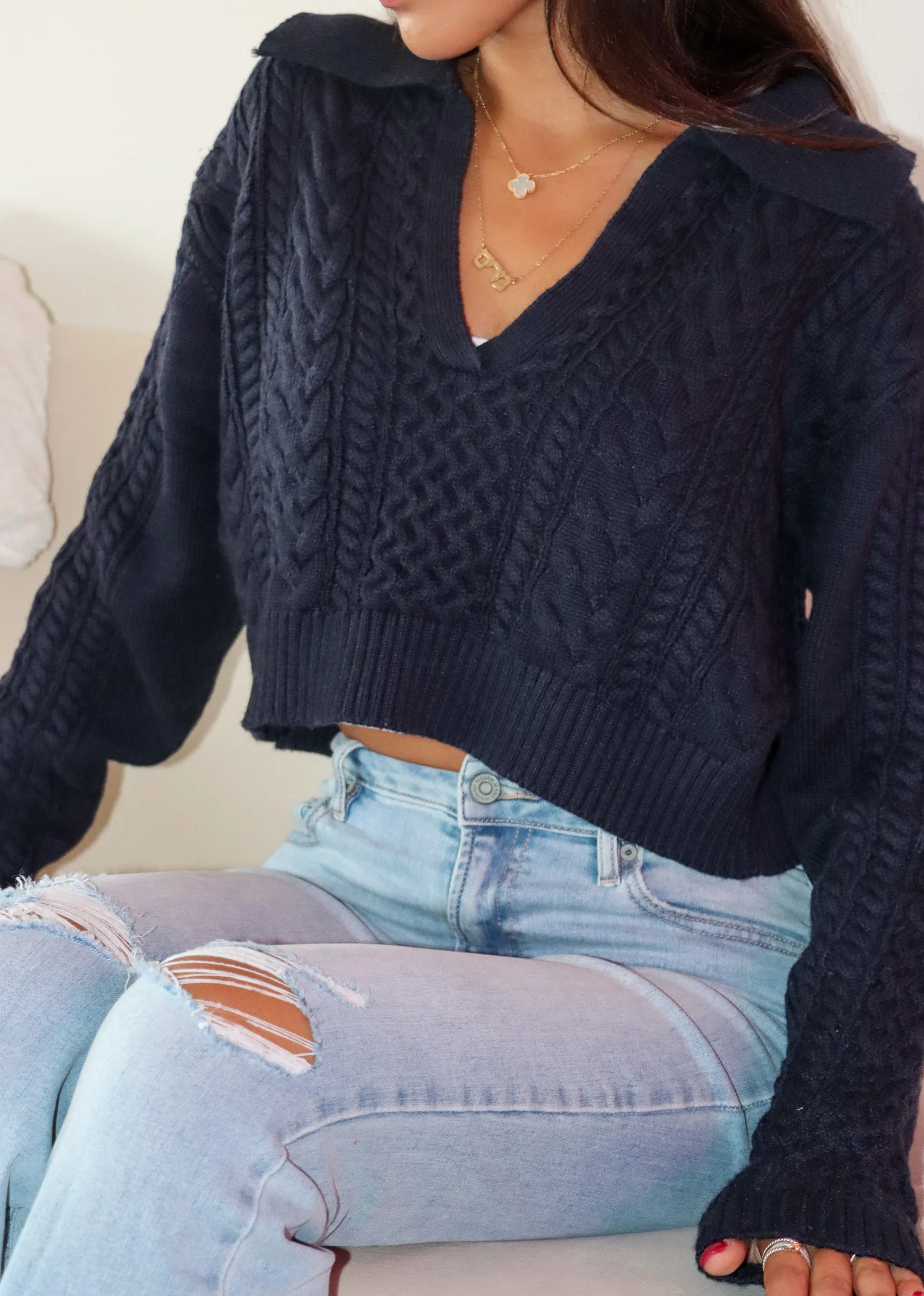 Tough Love Sweater ★ Navy sold by Rock N Rags product image thumbnail 2