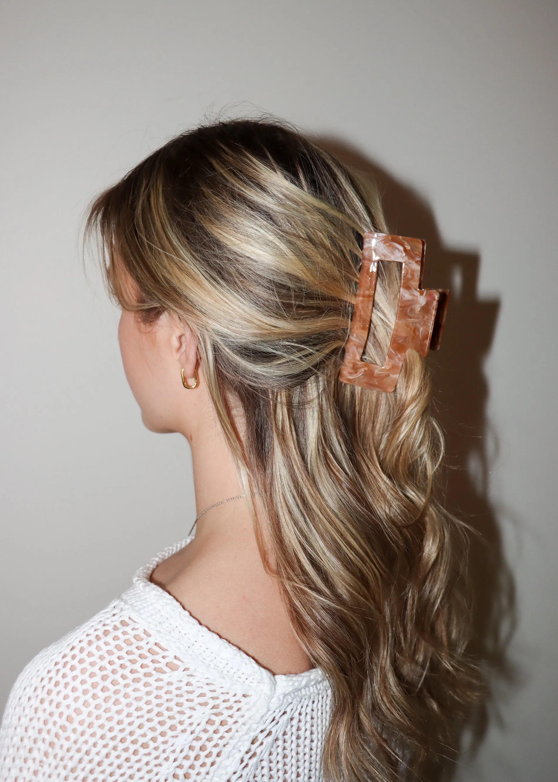 Ain't Nobody Claw Clip ★ Marble Brown sold by Rock N Rags