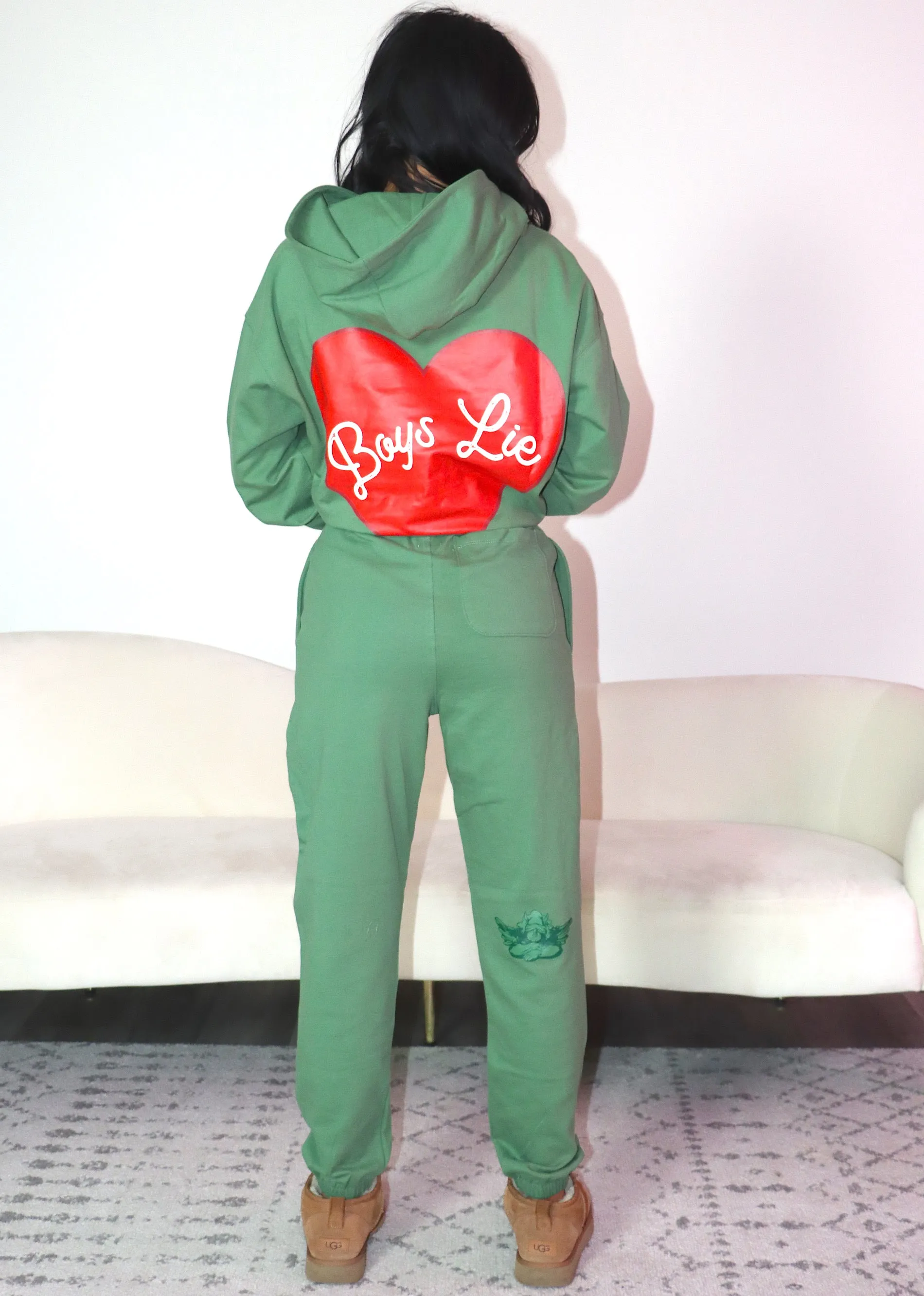 Boys Lie Charmer Sweatpants ★ Green sold by Rock N Rags product image thumbnail 3