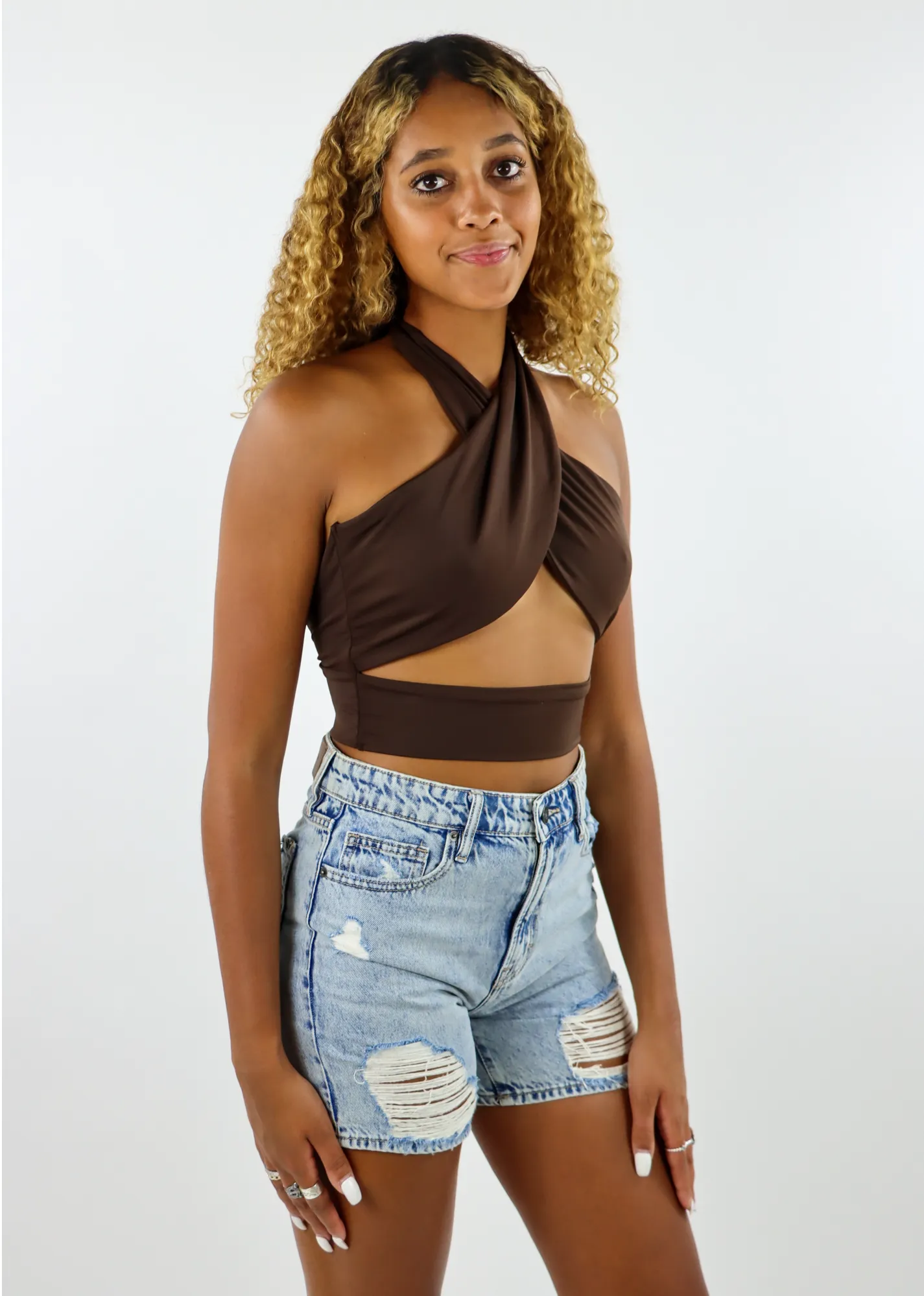 Closer To You Top ★ Brown sold by Rock N Rags product image thumbnail 4