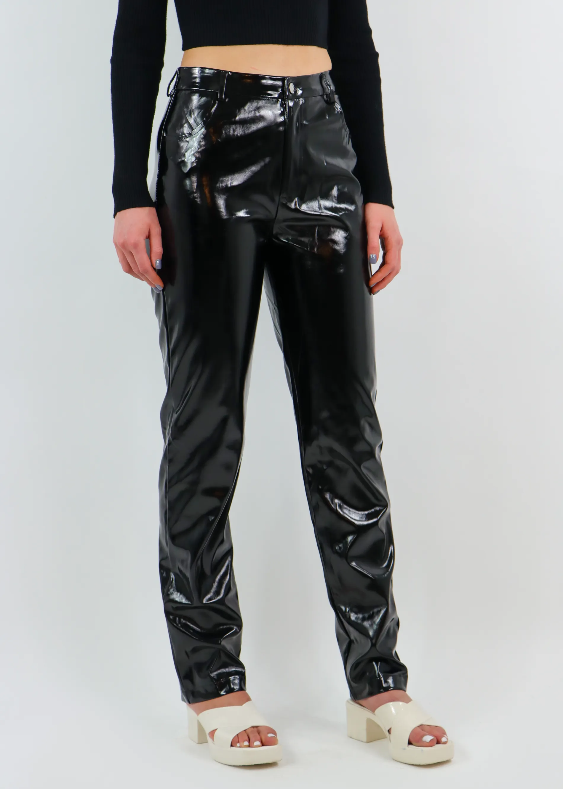 Charmed Patent Leather Pants ★ Black sold by Rock N Rags product image thumbnail 3