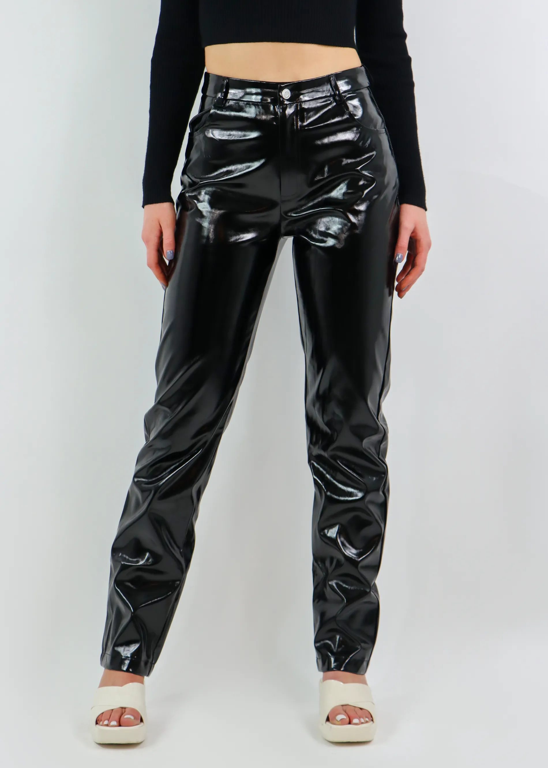 Charmed Patent Leather Pants ★ Black sold by Rock N Rags
