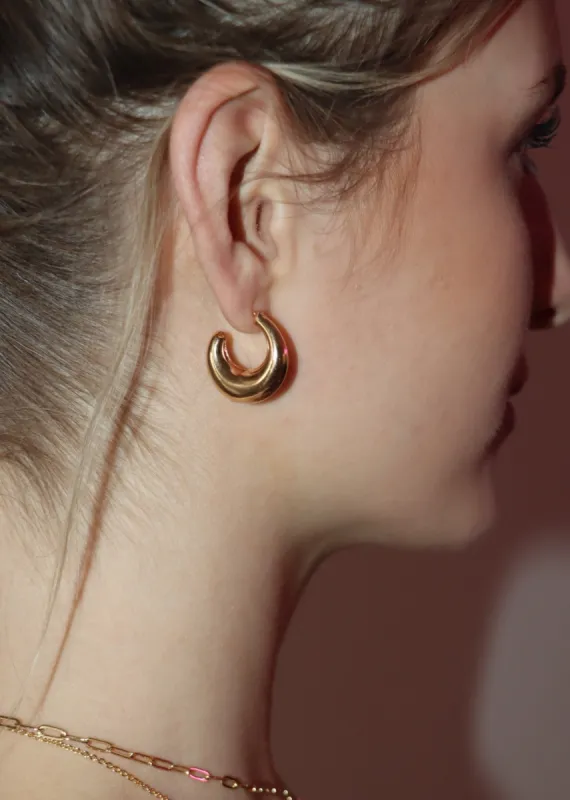 Confidence Hoop Earrings ★ Gold sold by Rock N Rags