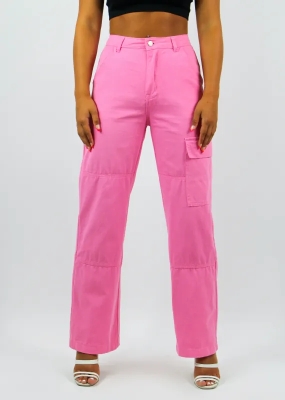 You're Cute Cargo Jeans ★ Pink sold by Rock N Rags