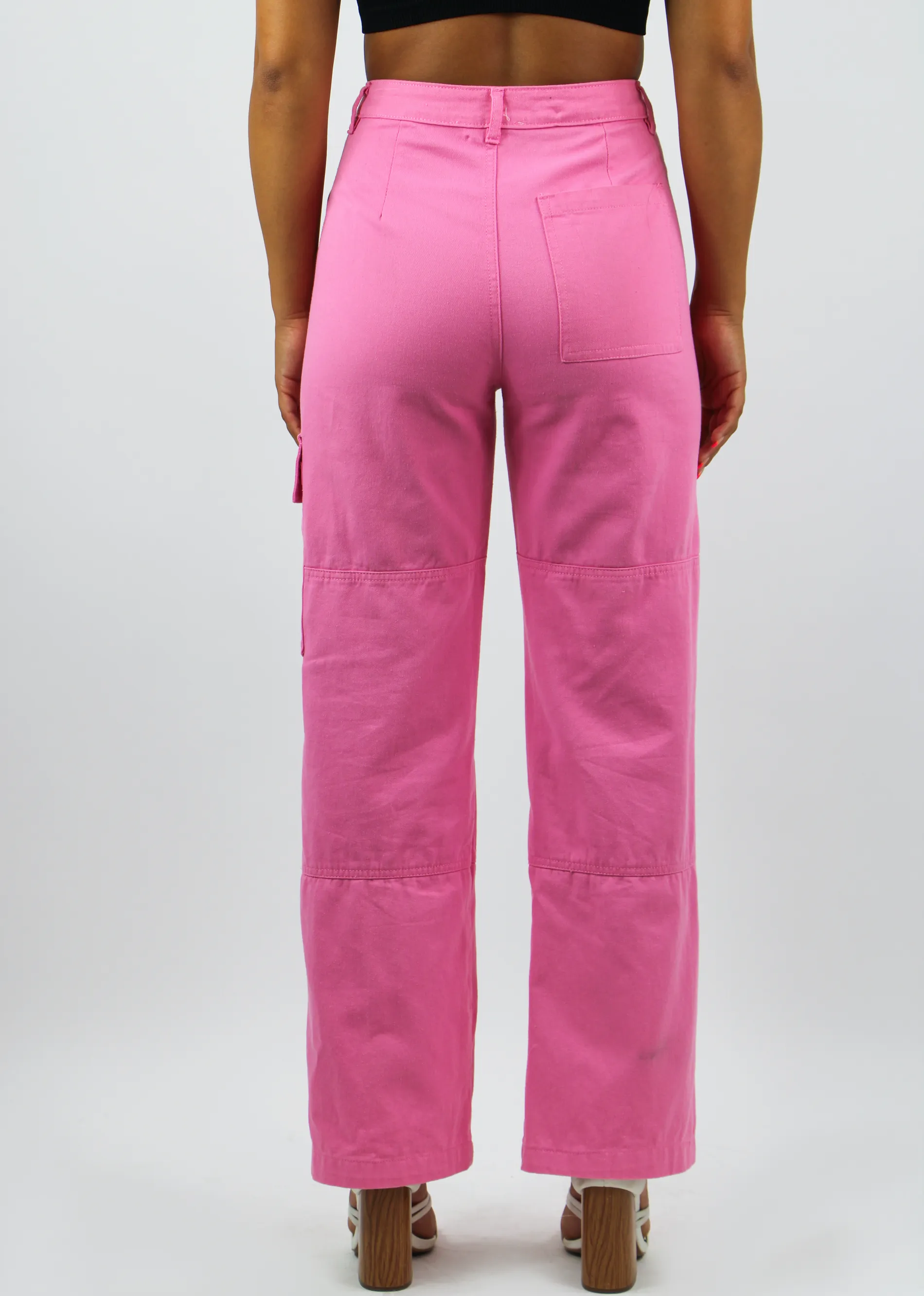 You're Cute Cargo Jeans ★ Pink sold by Rock N Rags product image thumbnail 3