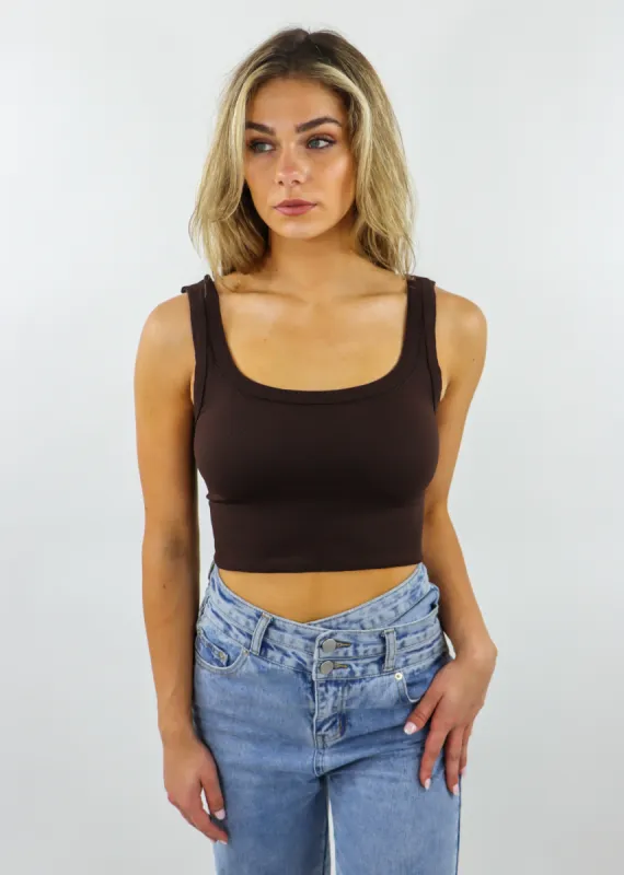Spill The Tea Tank ★ Brown sold by Rock N Rags
