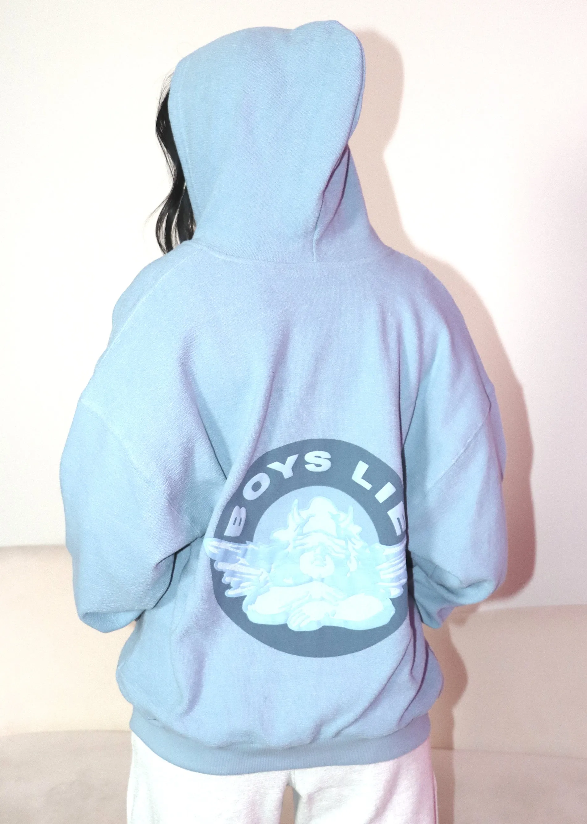 Boys Lie Blindsided Zip Up Hoodie ★ Light Blue sold by Rock N Rags product image thumbnail 2