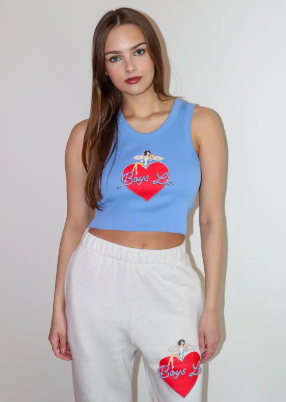 Boys Lie On The Edge V2 Randy Tank ★ Blue sold by Rock N Rags