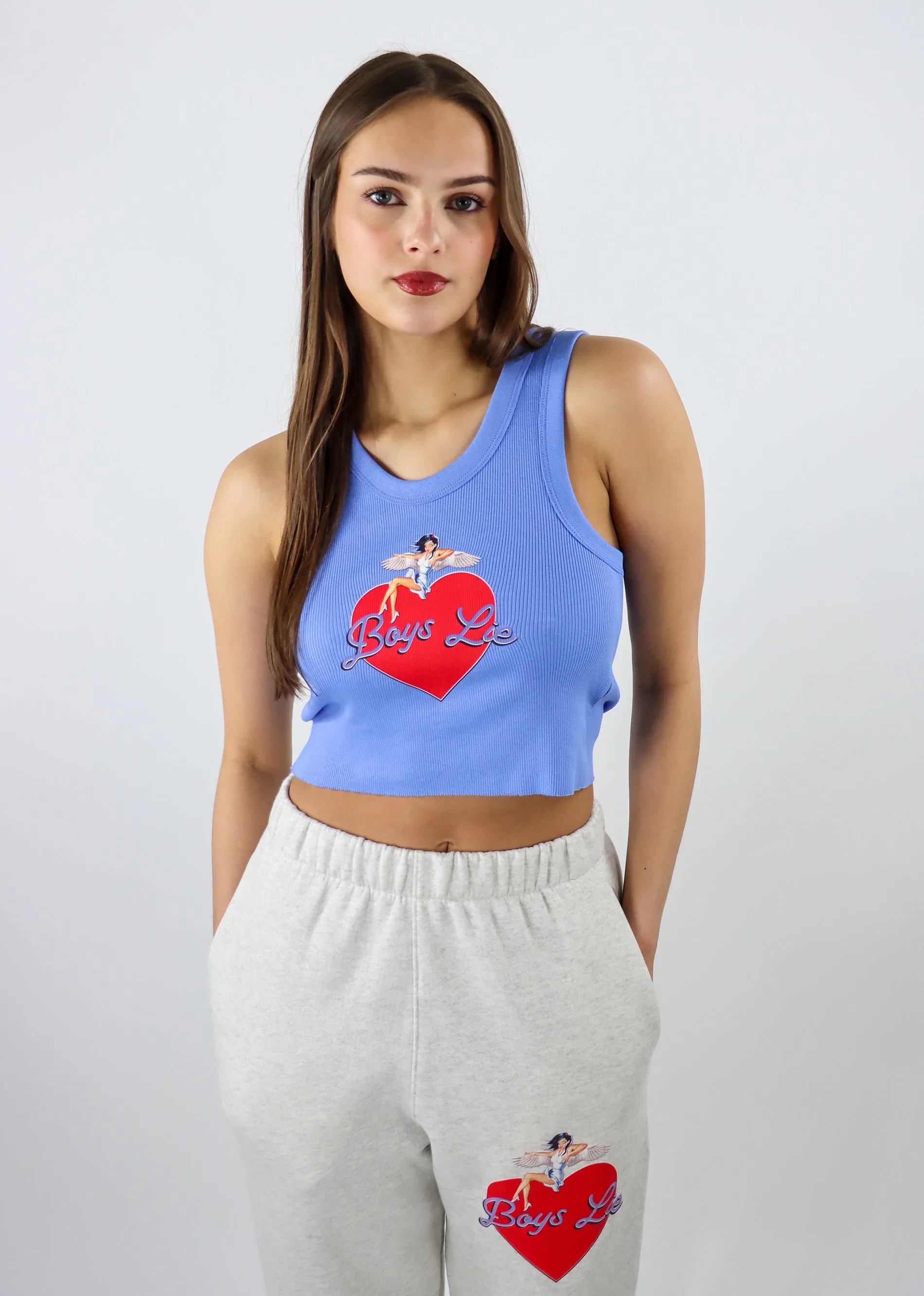 Boys Lie On The Edge V2 Randy Tank ★ Blue sold by Rock N Rags product image thumbnail 3