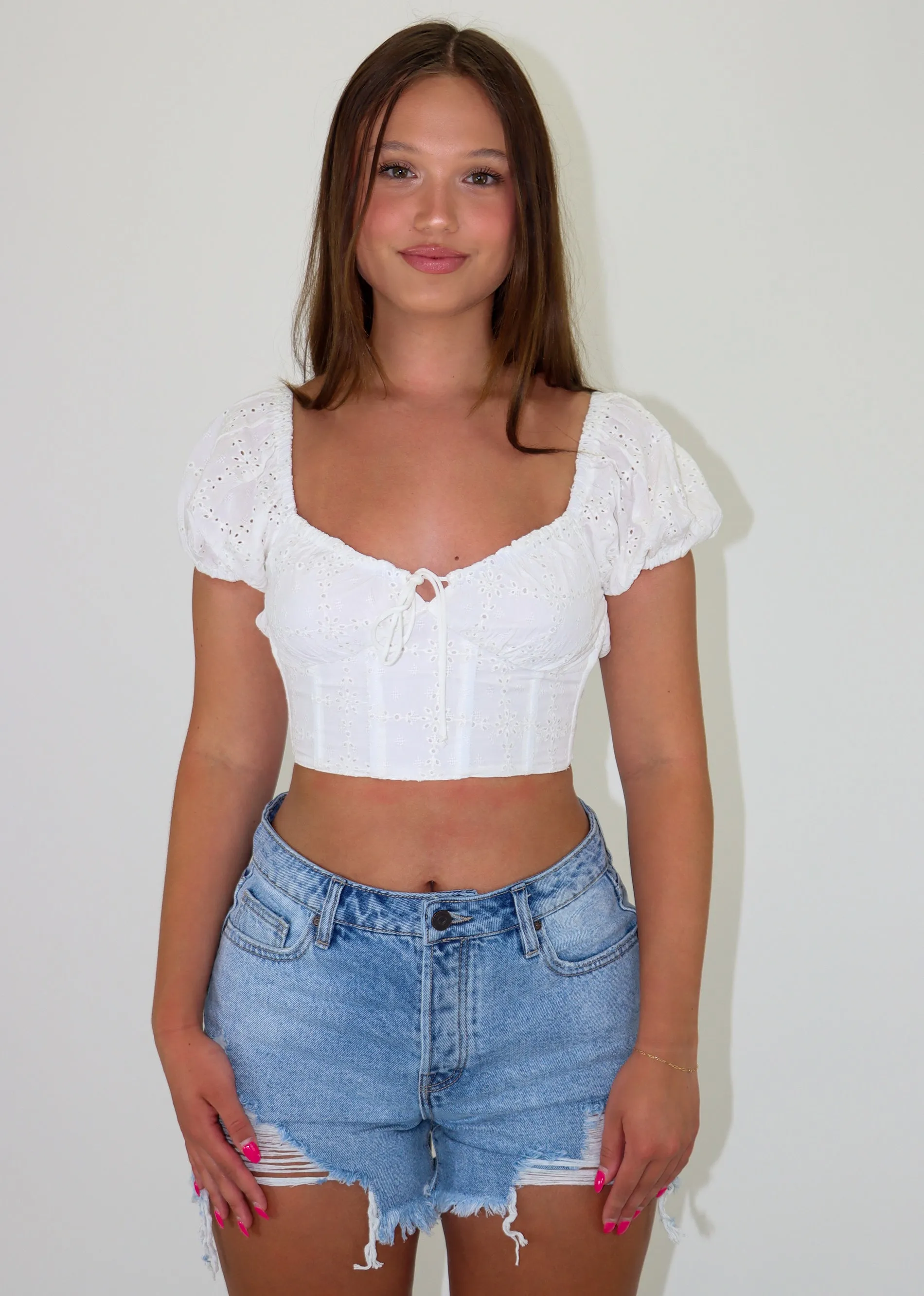 Somethin' Bout You Top ★ White sold by Rock N Rags product image thumbnail 3