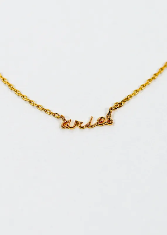 Mini Zodiac Necklace ★ Gold sold by Rock N Rags