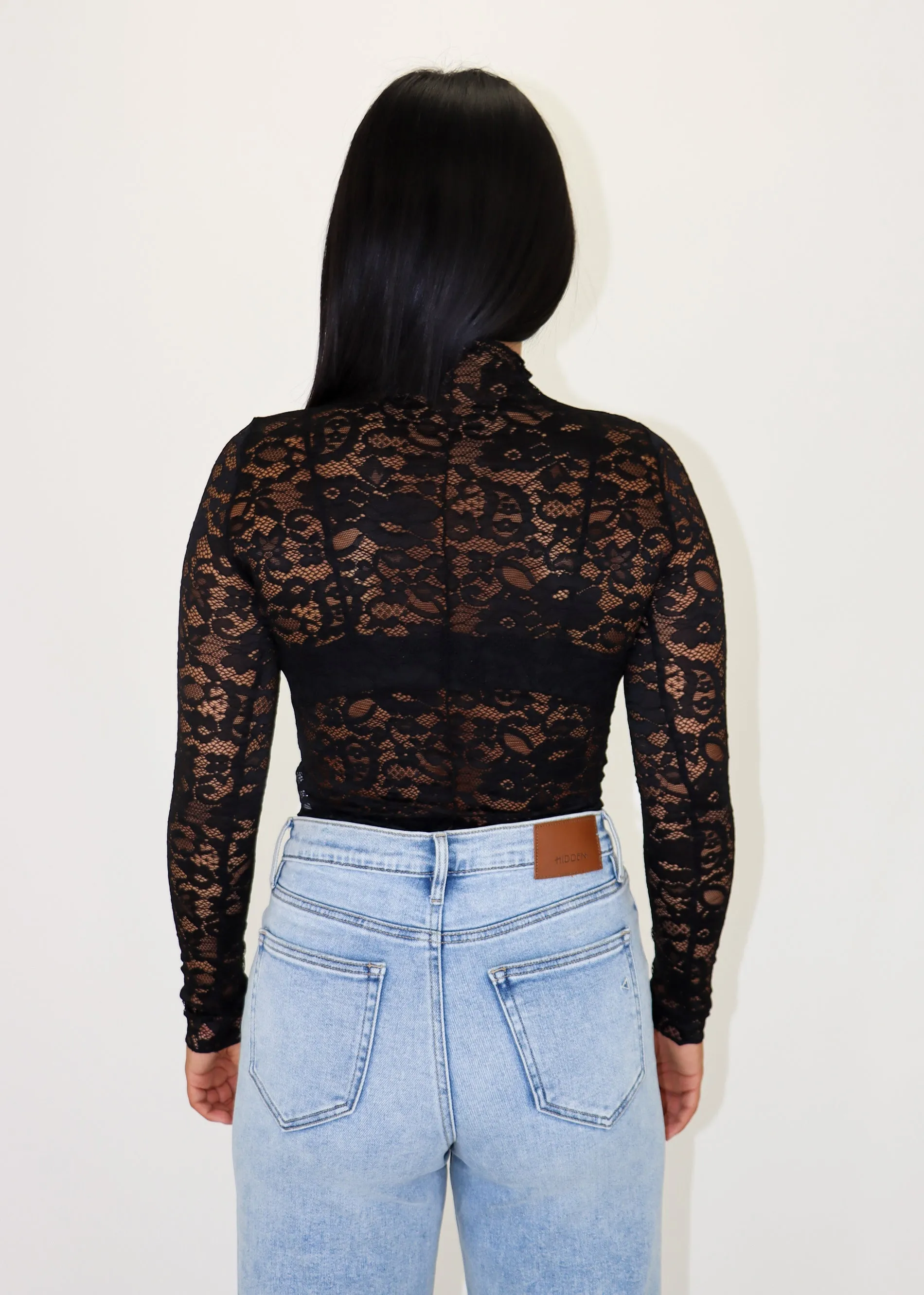 Stay Lace Long Sleeve Top ★ Black sold by Rock N Rags product image thumbnail 5