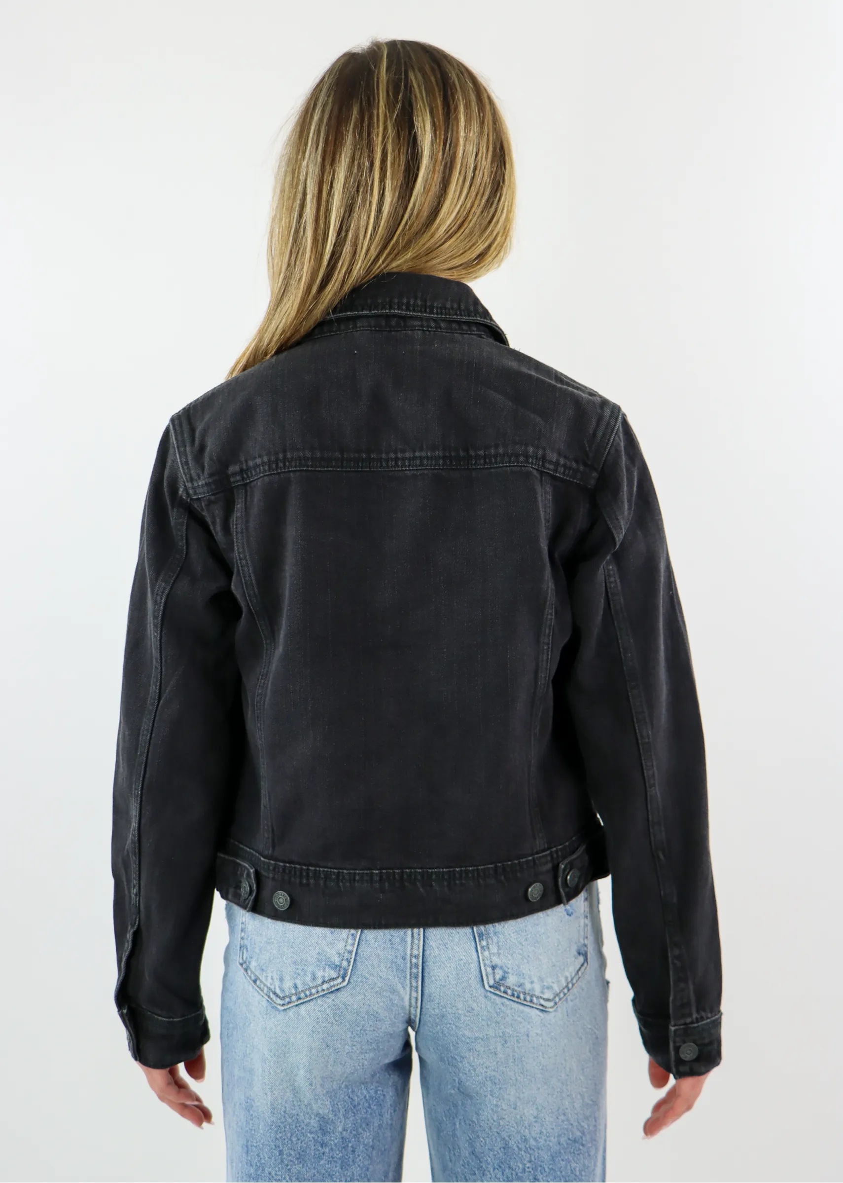Get Used To It Denim Jacket ★ Black sold by Rock N Rags product image thumbnail 4