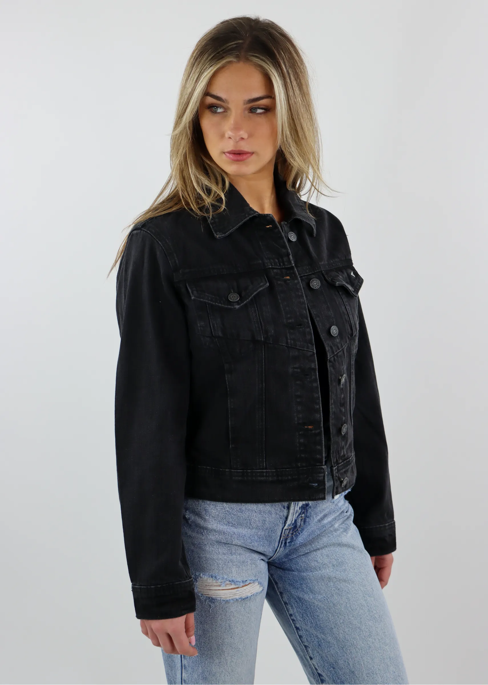 Get Used To It Denim Jacket ★ Black sold by Rock N Rags product image thumbnail 3