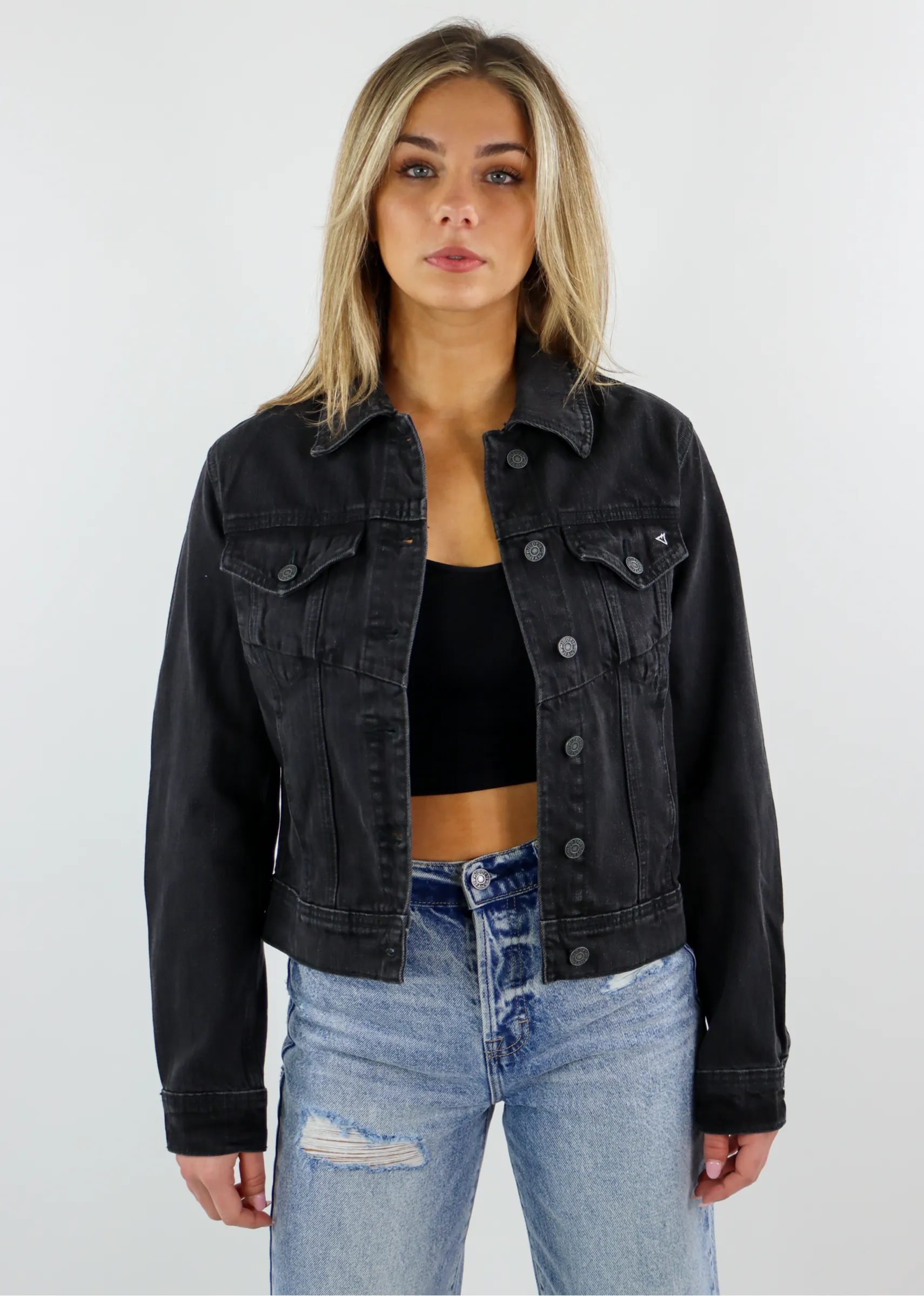 Get Used To It Denim Jacket ★ Black sold by Rock N Rags product image thumbnail 2