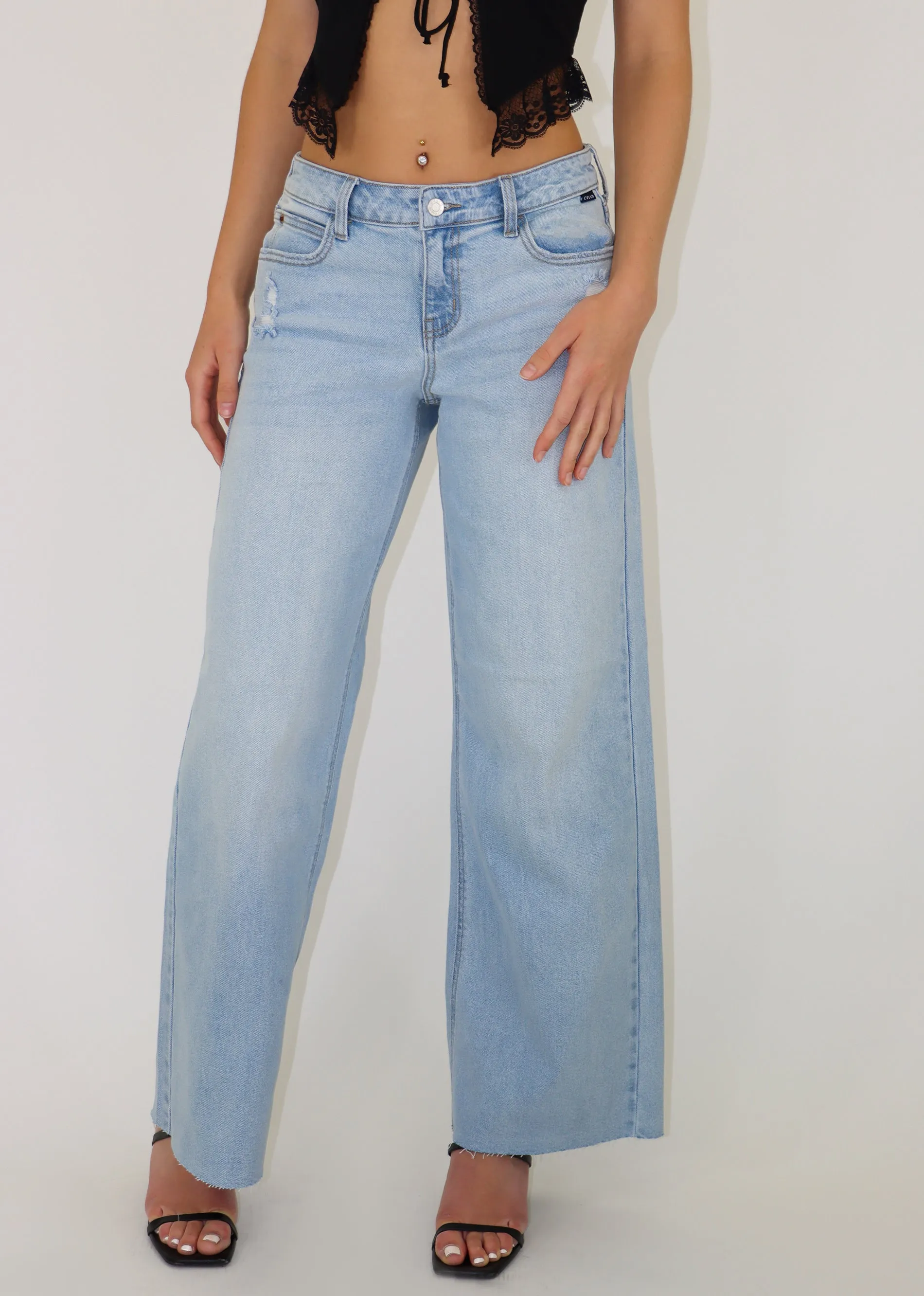 Love & Money Low Rise Jeans ★ Light Wash sold by Rock N Rags product image thumbnail 2