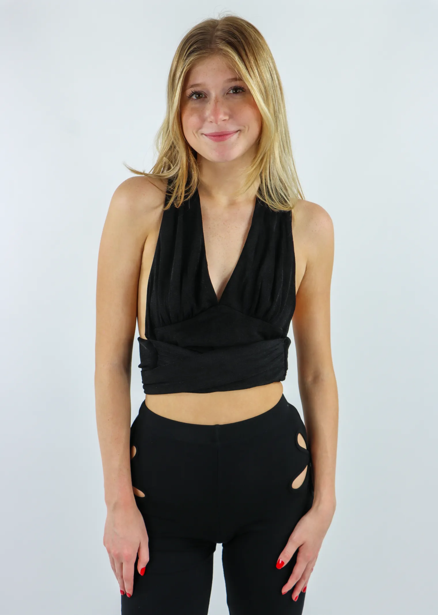 Champagne Problems Top ★ Black sold by Rock N Rags