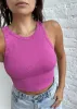 Spill The Tea High Neck Tank ★ Vintage Berry sold by Rock N Rags