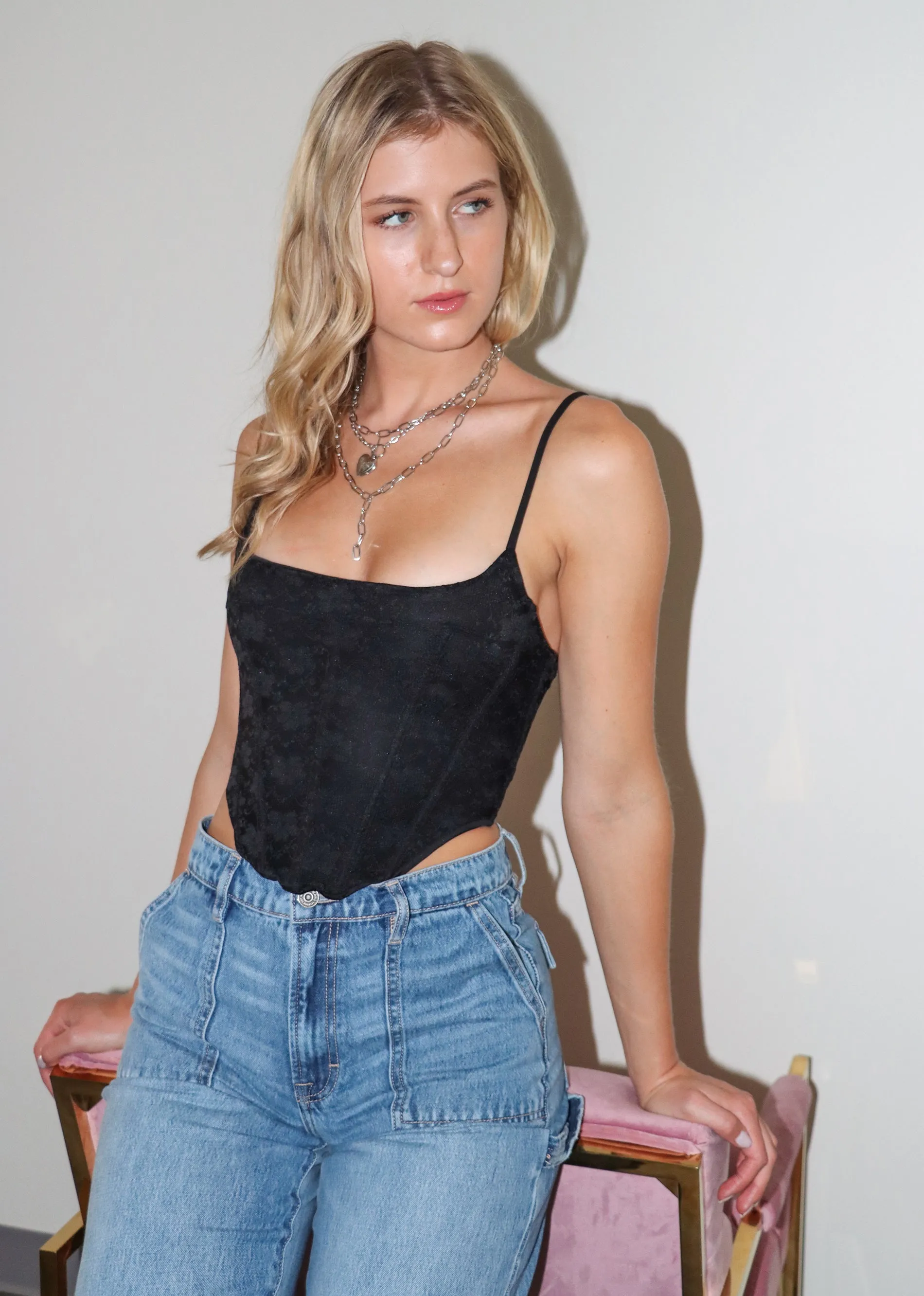 Heated Corset Top ★ Black sold by Rock N Rags