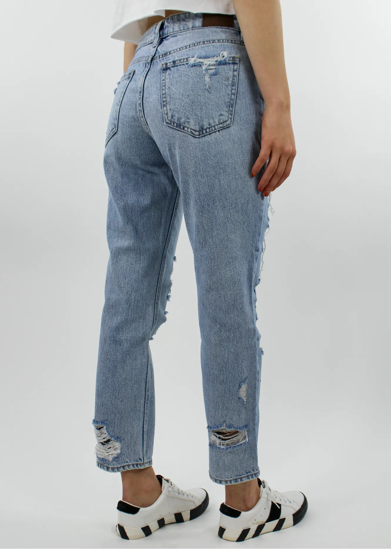 Worth It Boyfriend Jeans ★ Light Wash Denim sold by Rock N Rags product image thumbnail 5